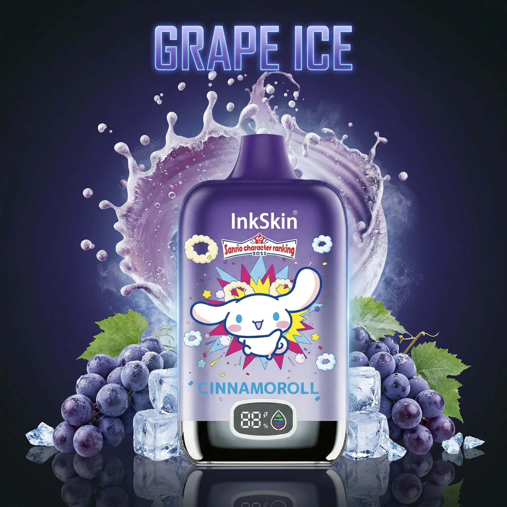 Cinnamoroll - ⭐InkSkin Digital Box 12000 Puffs - 10+ Flavour Choices ???