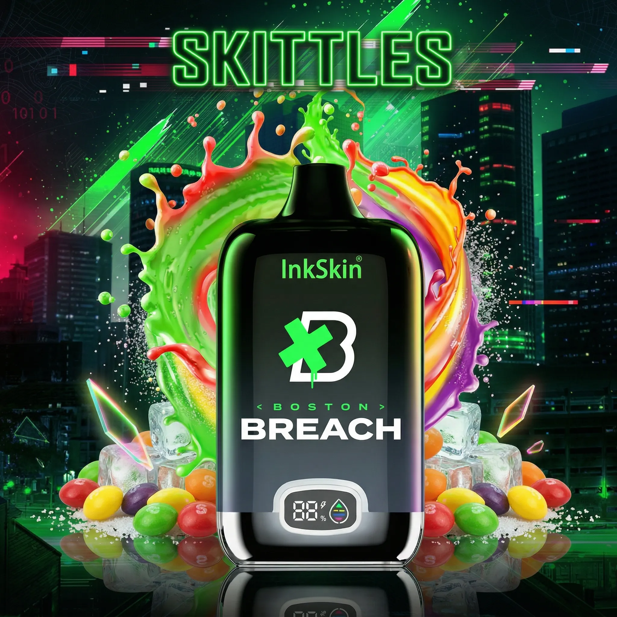 Boston Breach team - ⭐InkSkin Digital Box 12000 Puffs - 10+ Flavour Choices ???