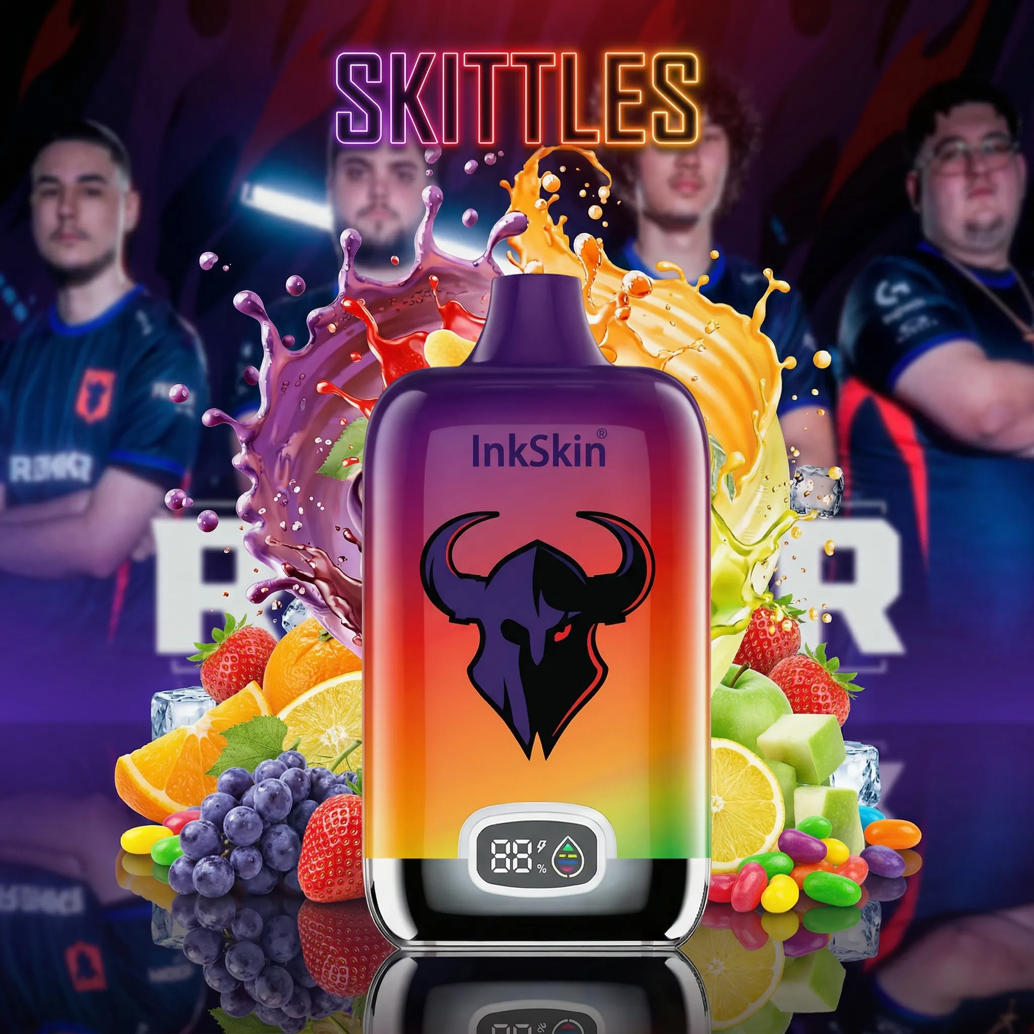 RØKKR team - ⭐InkSkin Digital Box 12000 Puffs - 10+ Flavour Choices ???