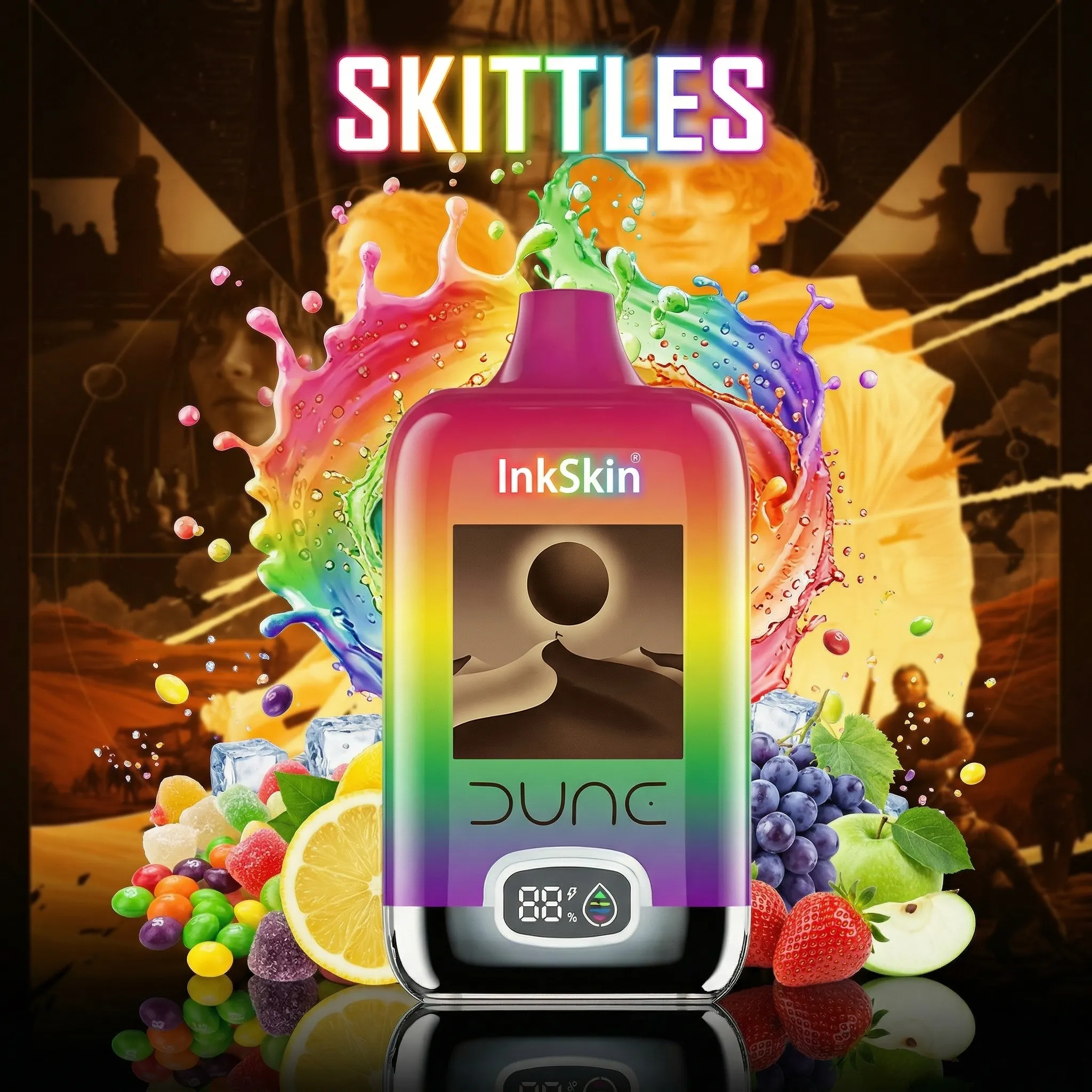 dune - ⭐InkSkin Digital Box 12000 Puffs - 10+ Flavour Choices ???