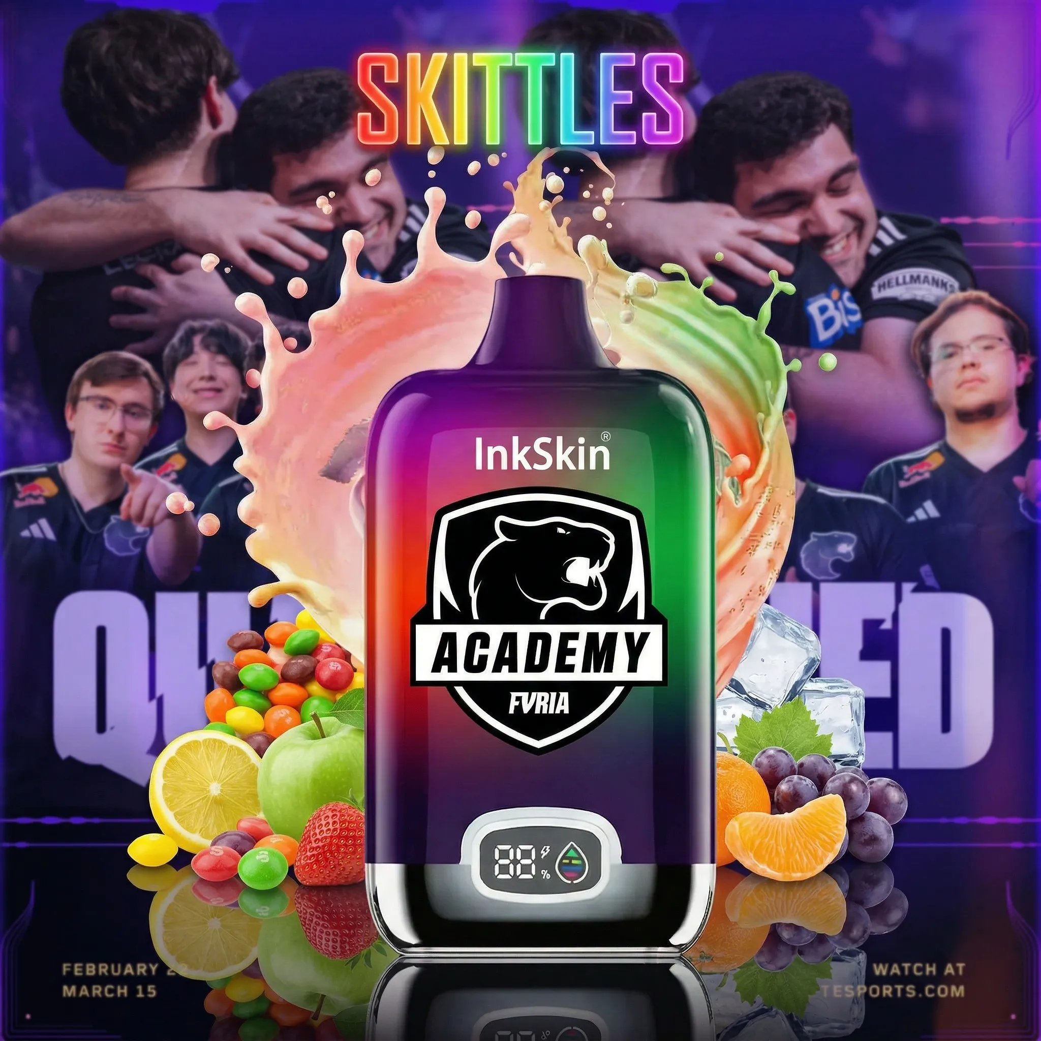 FURIA team - ⭐InkSkin Digital Box 12000 Puffs - 10+ Flavour Choices ???