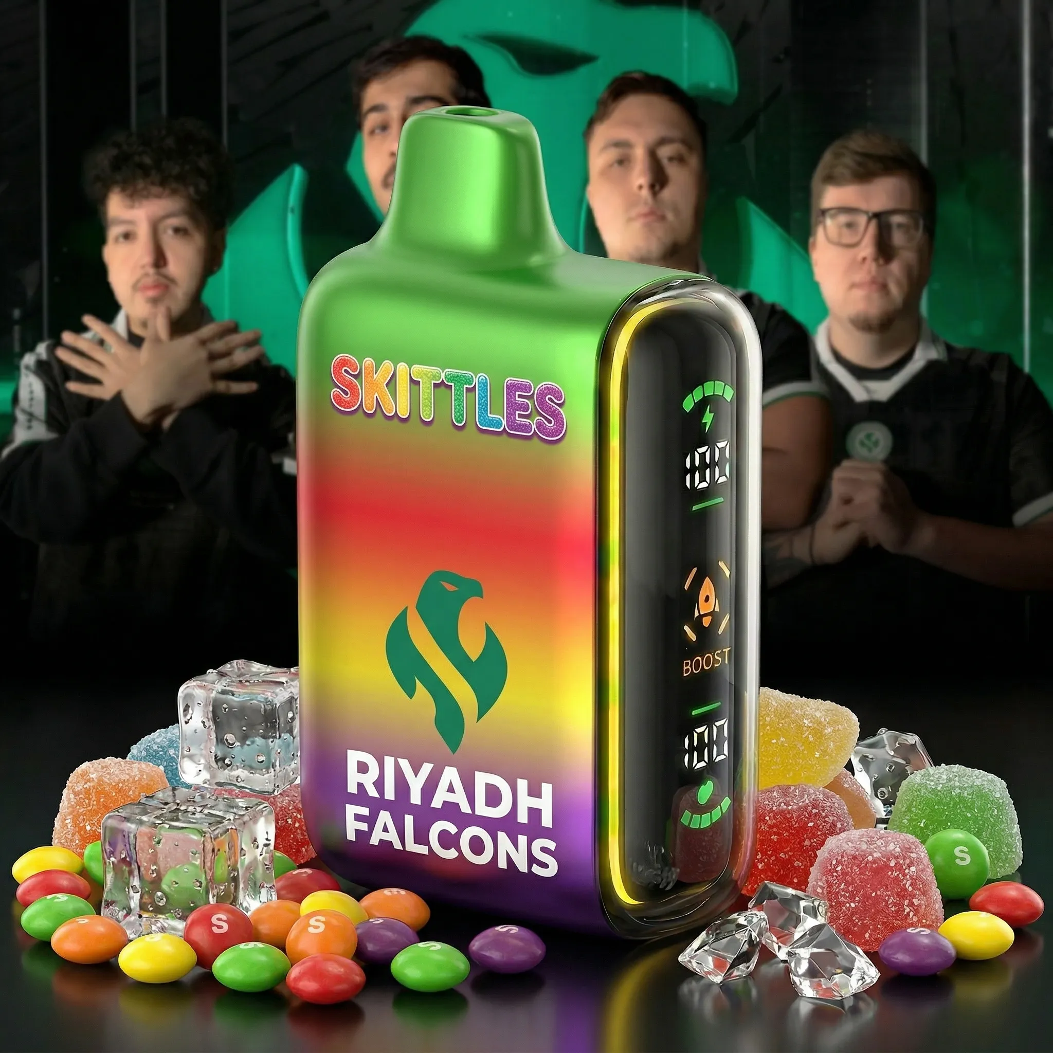 Riyadh Falcons team - ?InkSkin Pulse 15000 Puffs new - 10+ Flavour Choices ???
