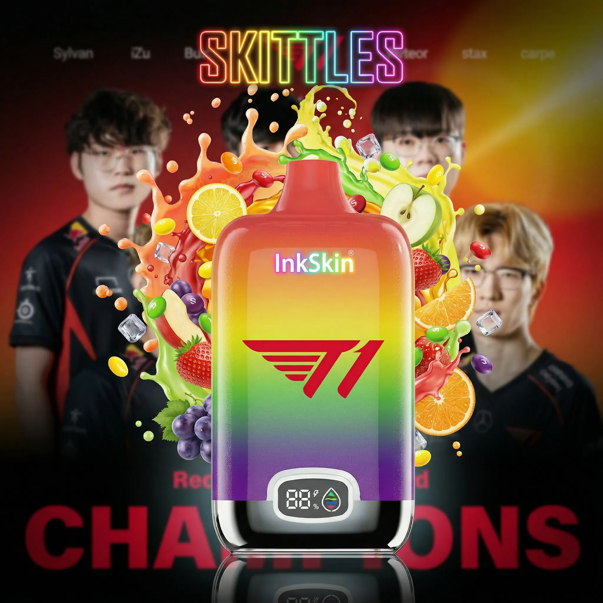 T1 team - ⭐InkSkin Digital Box 12000 Puffs - 10+ Flavour Choices ???