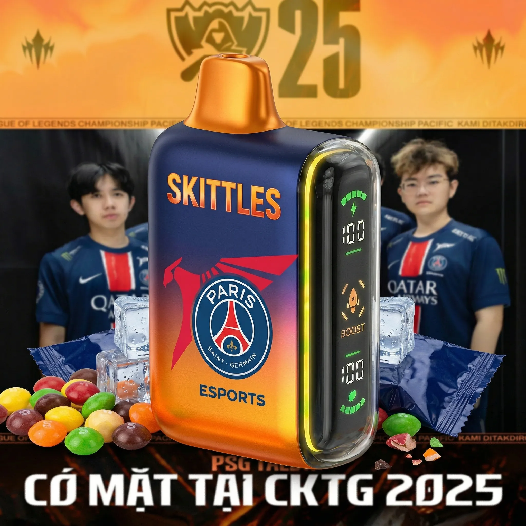 PSG team - ?InkSkin Pulse 15000 Puffs new - 10+ Flavour Choices ???