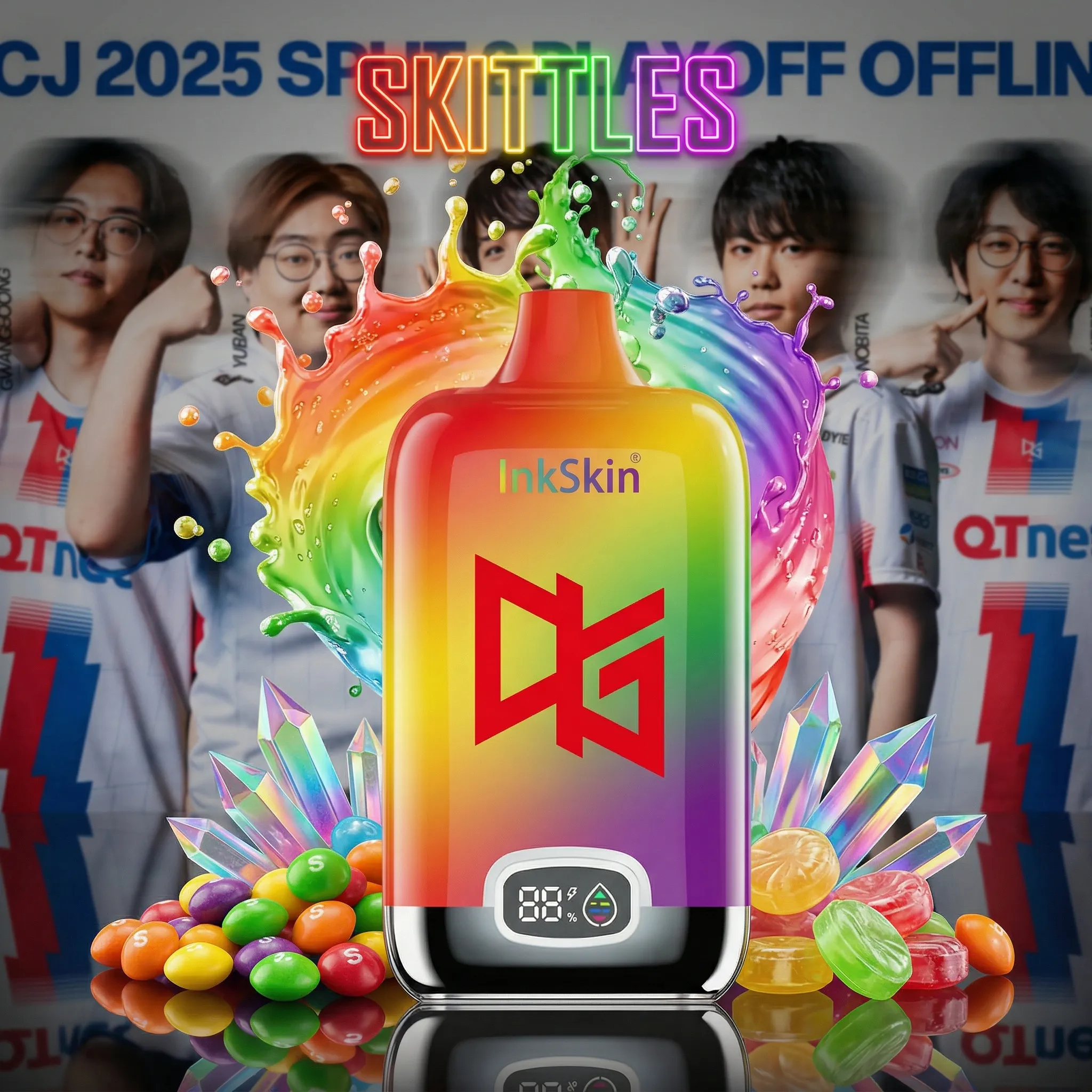 QTD team - ⭐InkSkin Digital Box 12000 Puffs - 10+ Flavour Choices ???