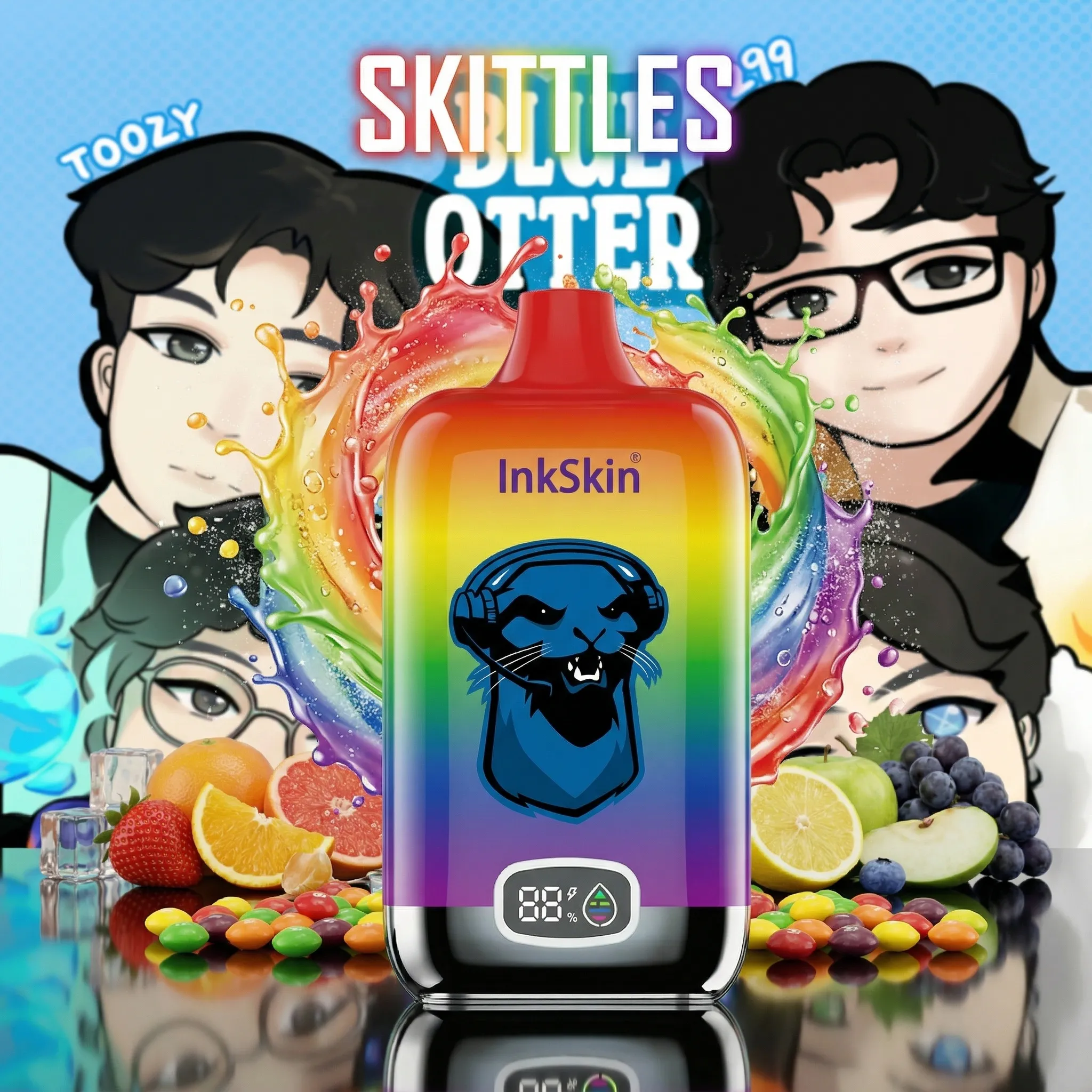 Blue Otter team - ⭐InkSkin Digital Box 12000 Puffs - 10+ Flavour Choices ???