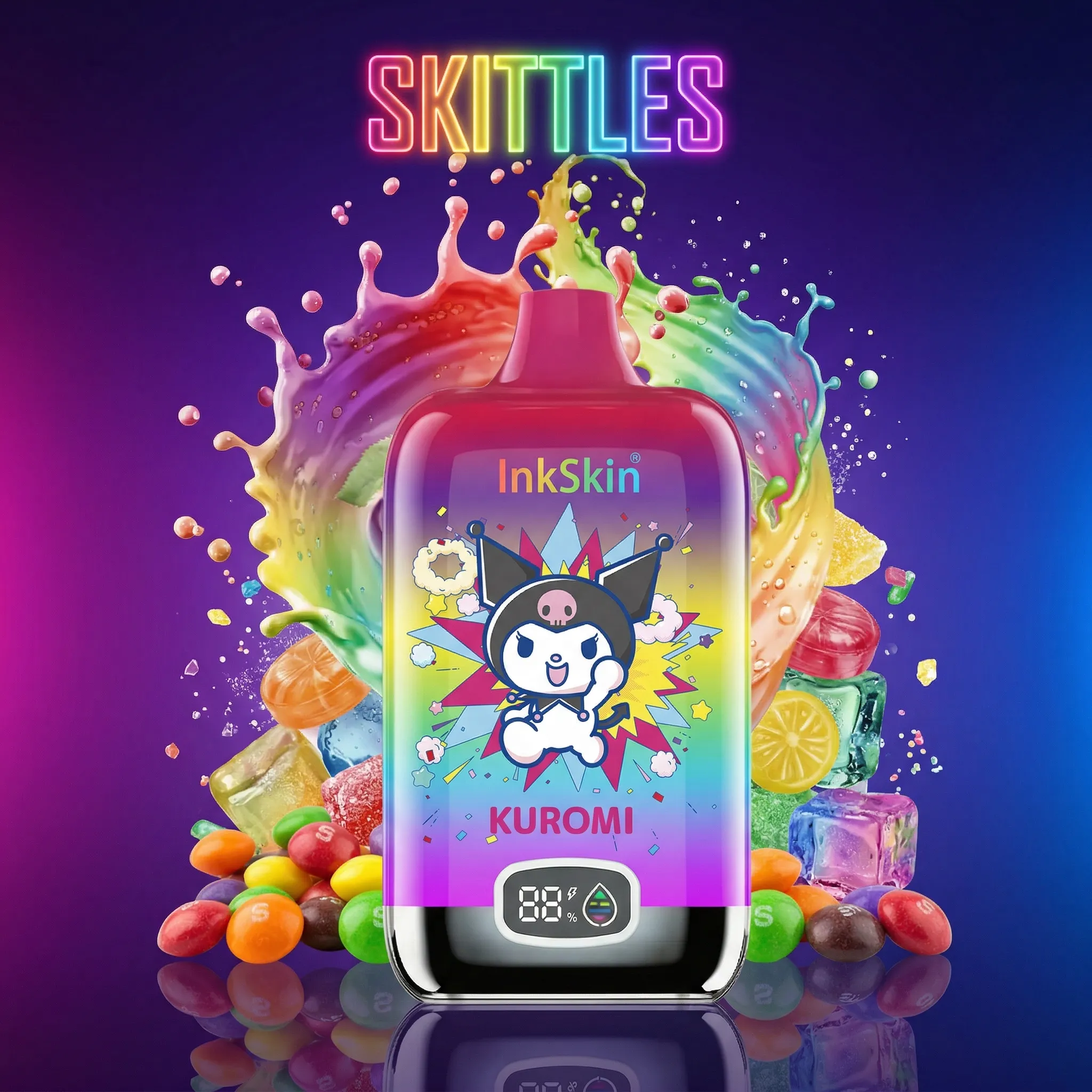 Kuromi - ⭐InkSkin Digital Box 12000 Puffs - 10+ Flavour Choices ???