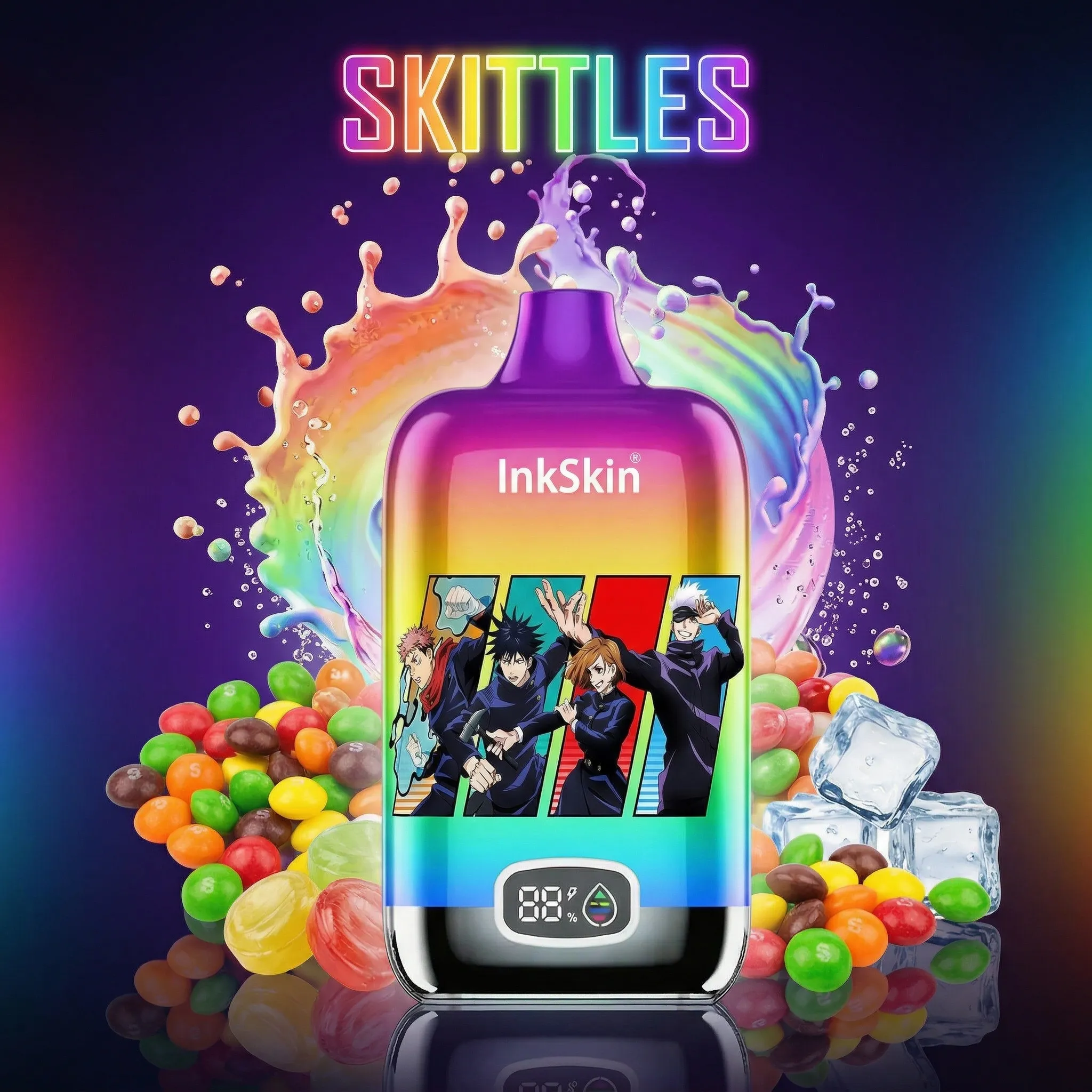 Jujutsu Kaisen - ⭐InkSkin Digital Box 12000 Puffs - 10+ Flavour Choices ??? Jujutsu Kaisen - ⭐InkSkin Digital Box 12000 Puffs - 10+ Flavour Choices ???