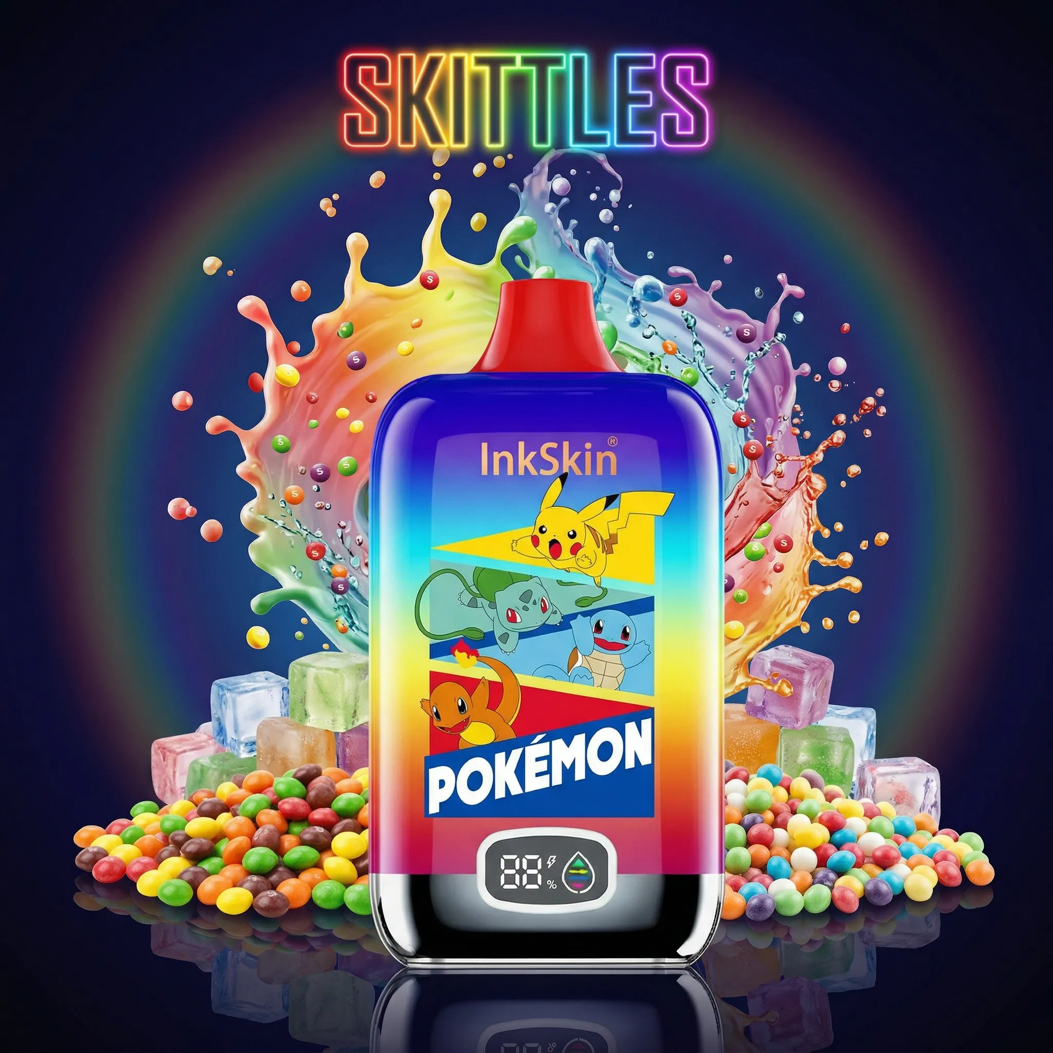 Pokémon - ⭐InkSkin Digital Box 12000 Puffs - 10+ Flavour Choices ??? Pokémon - ⭐InkSkin Digital Box 12000 Puffs - 10+ Flavour Choices ???