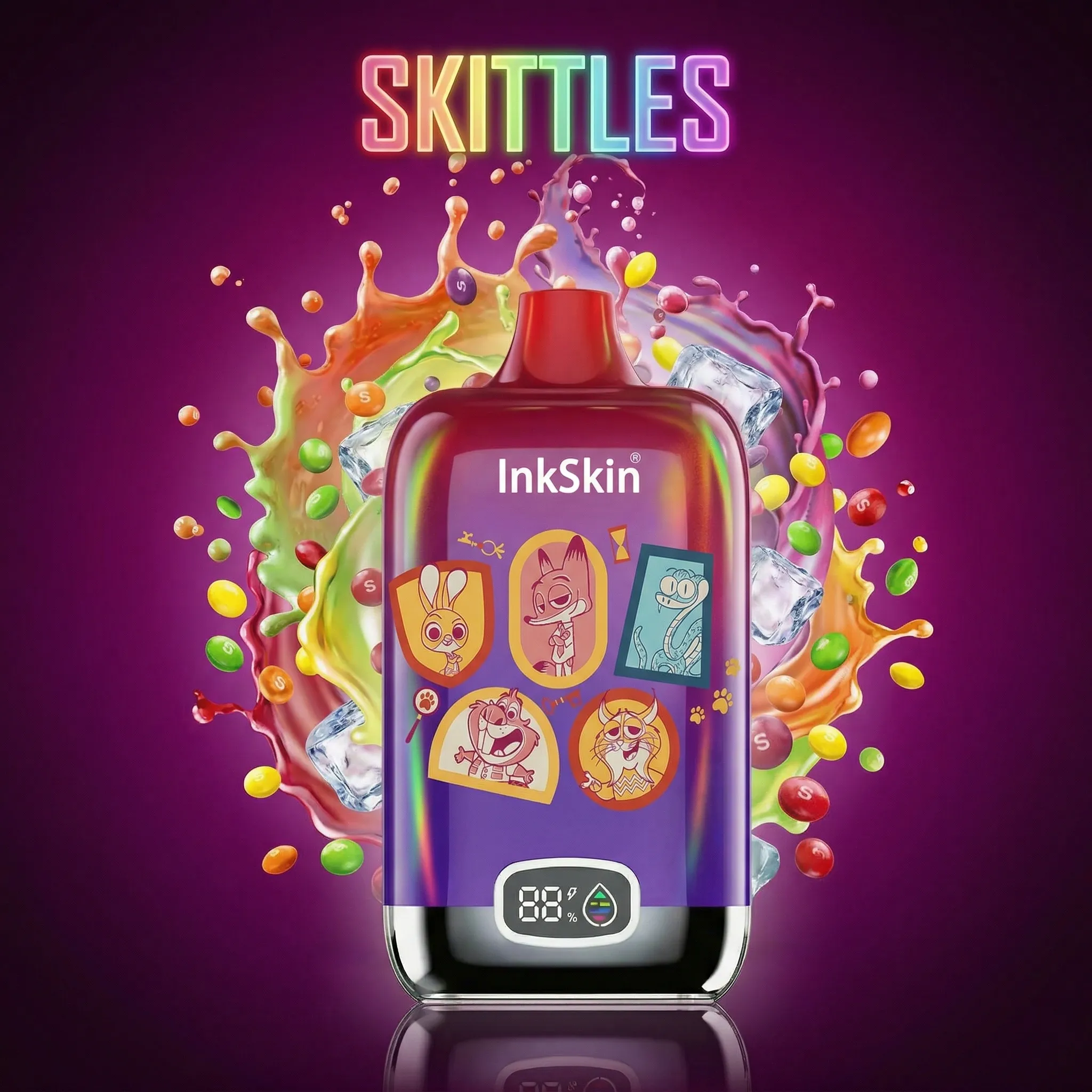 Zootopia - ⭐InkSkin Digital Box 12000 Puffs - 10+ Flavour Choices ???