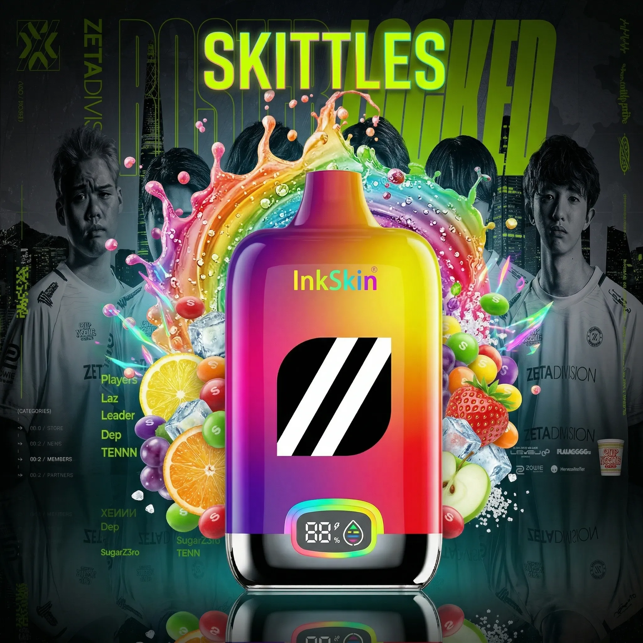 ZETA team - ⭐InkSkin Digital Box 12000 Puffs - 10+ Flavour Choices ???