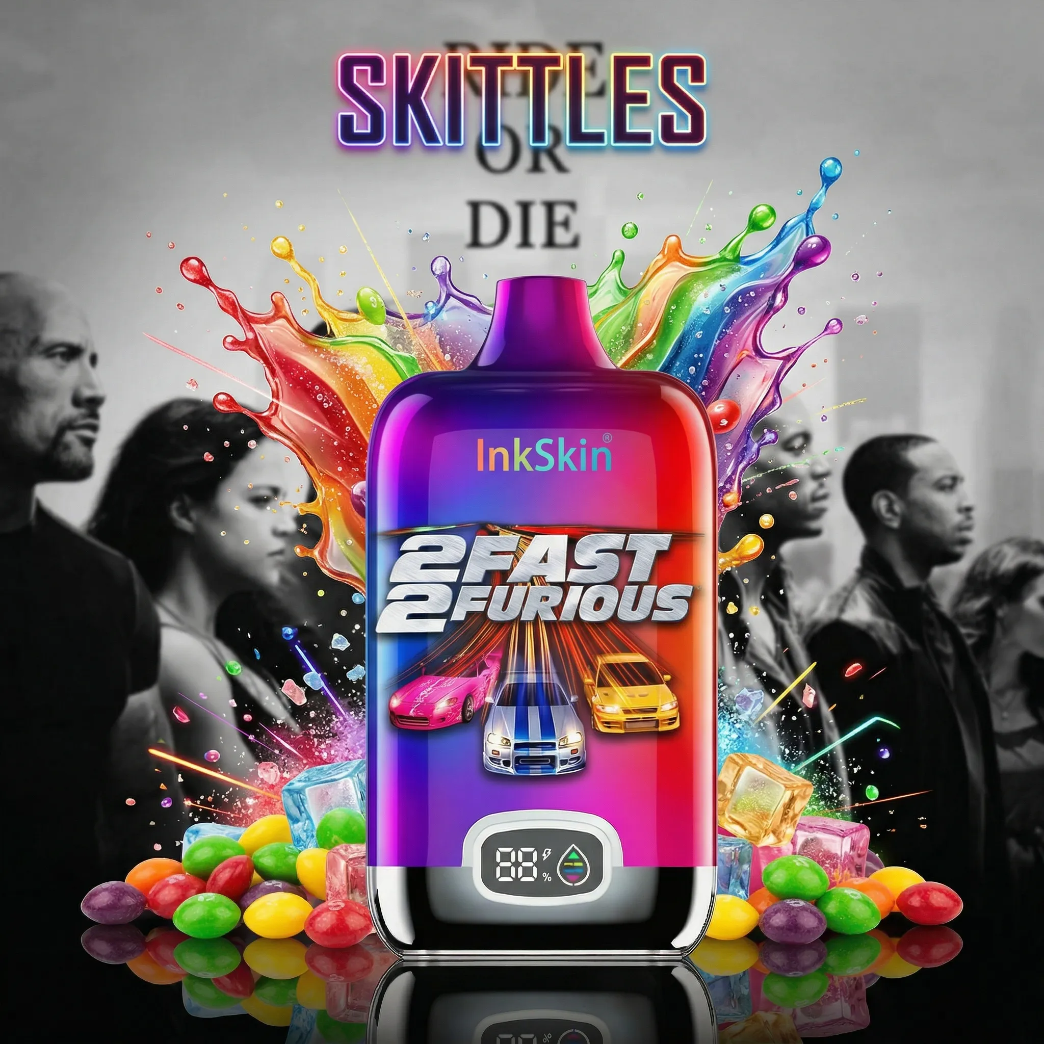 fast and Furious - ⭐InkSkin Digital Box 12000 Puffs - 10+ Flavour Choices ??? fast and Furious - ⭐InkSkin Digital Box 12000 Puffs - 10+ Flavour Choices ???