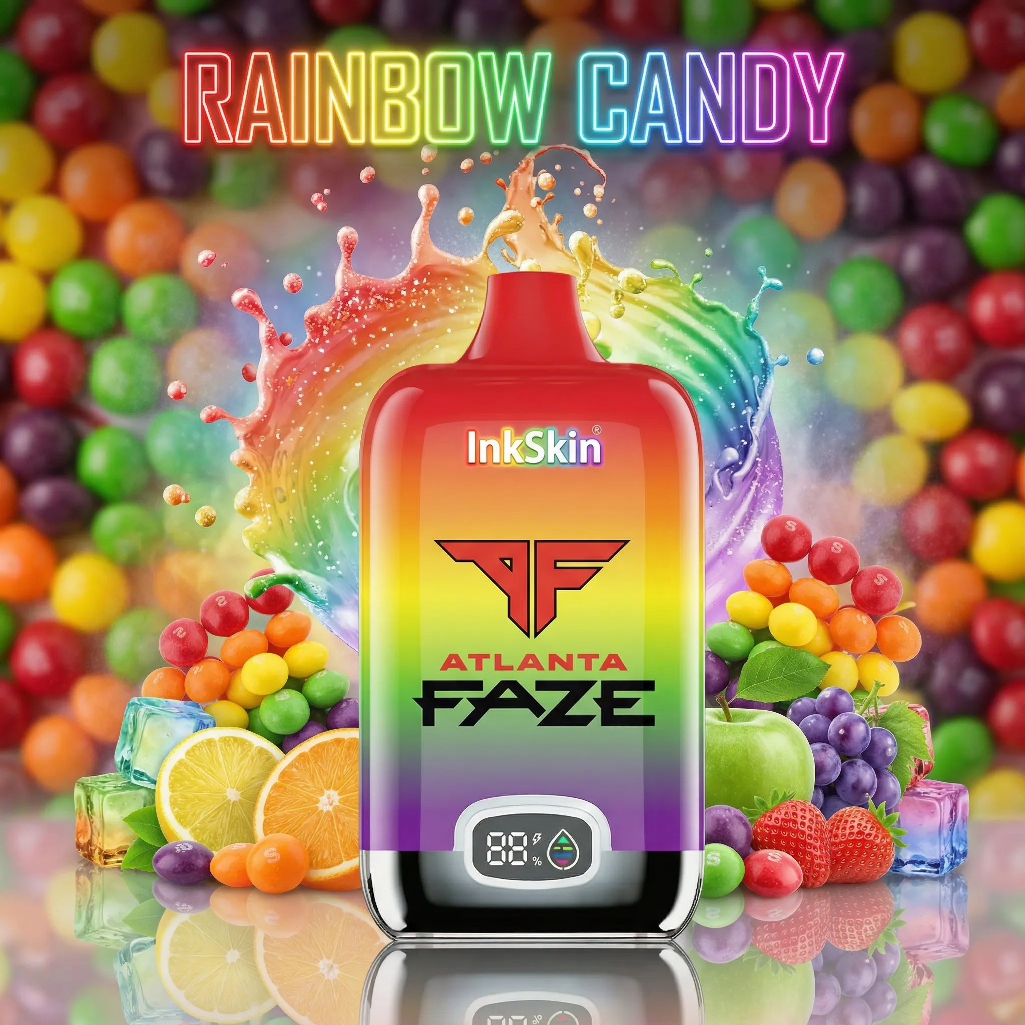 Atlanta FaZe team - ⭐InkSkin Digital Box 12000 Puffs - 10+ Flavour Choices ???