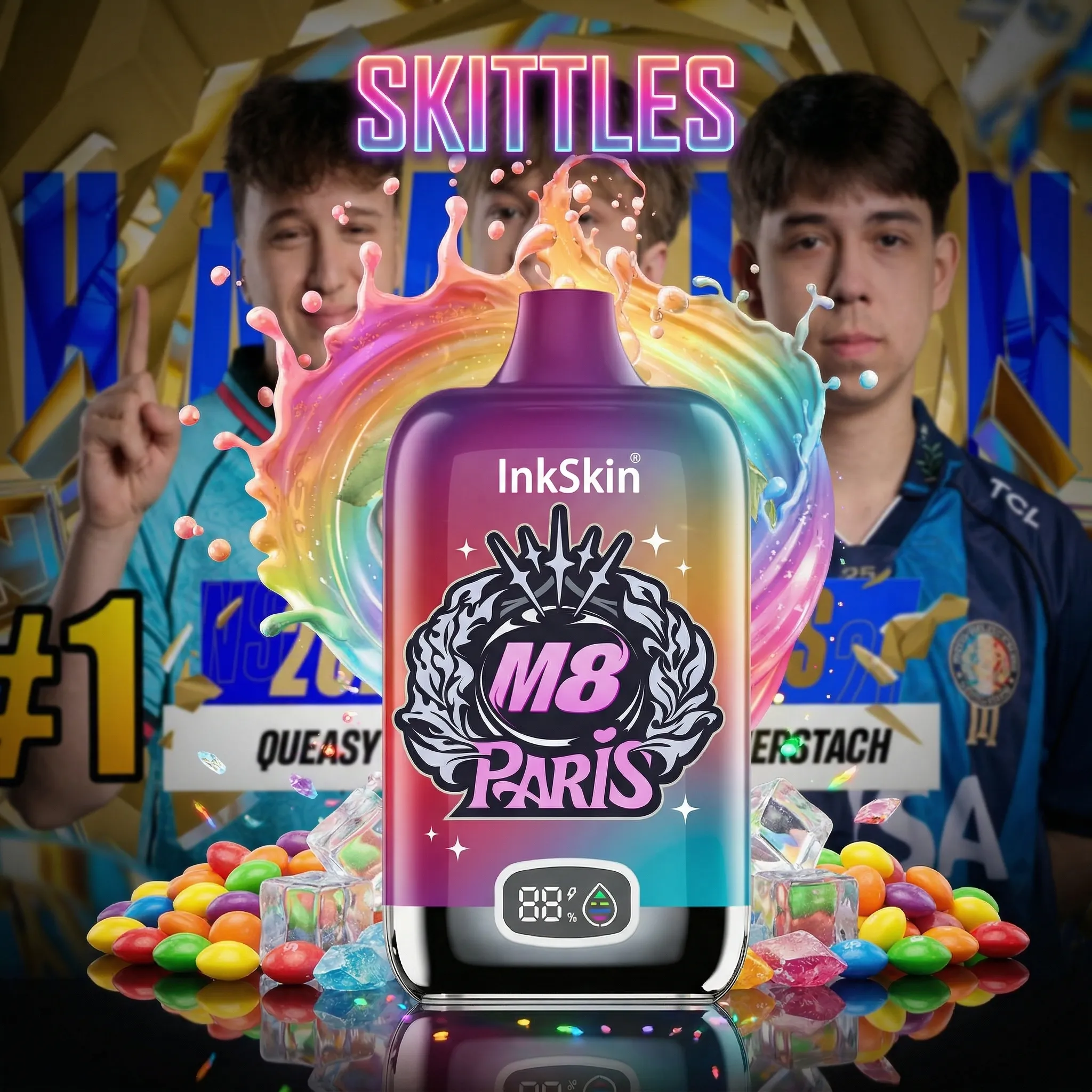 M8 team - ⭐InkSkin Digital Box 12000 Puffs - 10+ Flavour Choices ???