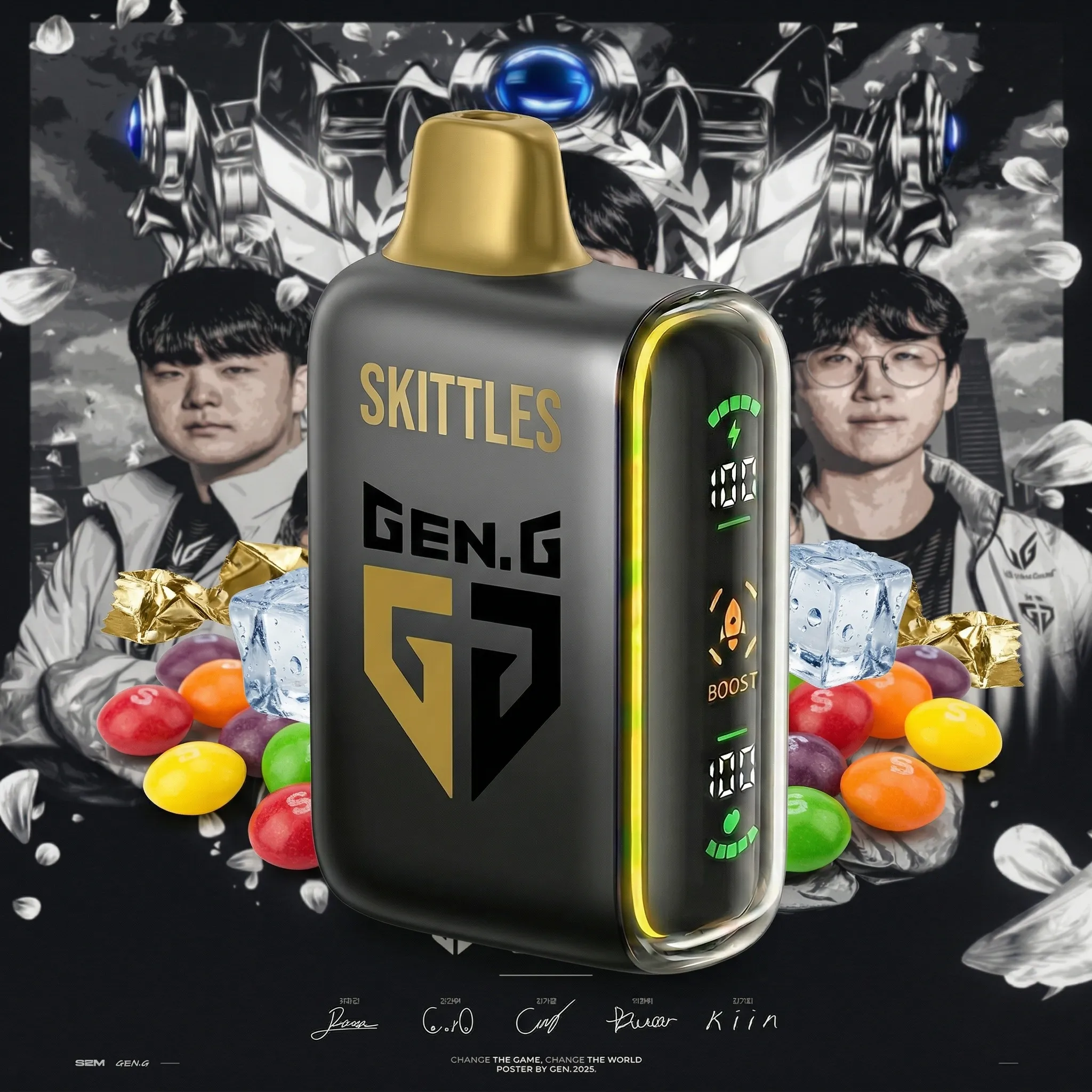 Gen.G team - ?InkSkin Pulse 15000 Puffs new - 10+ Flavour Choices ??? Gen.G team - ?InkSkin Pulse 15000 Puffs new - 10+ Flavour Choices ???