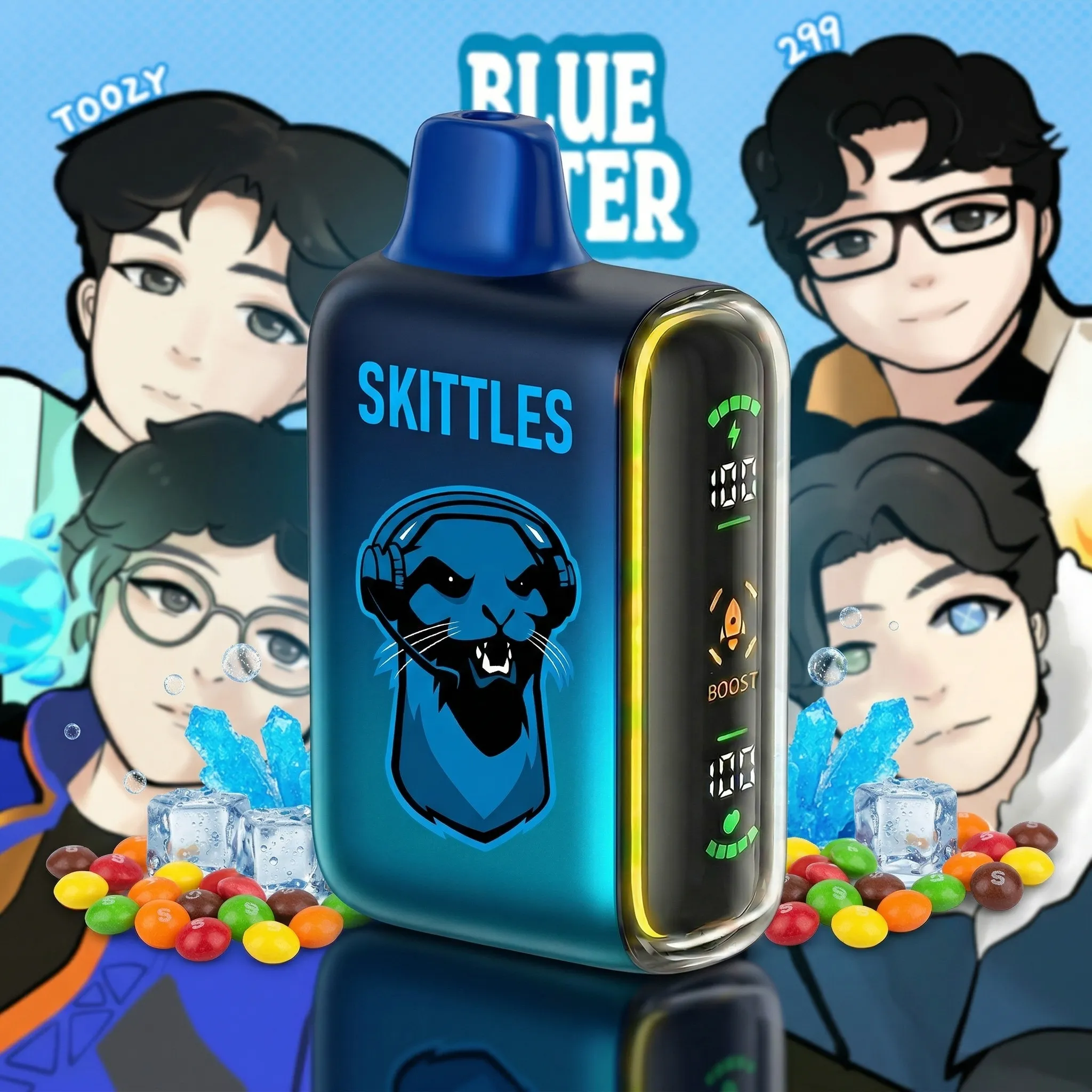 Blue Otter team - ?InkSkin Pulse 15000 Puffs new - 10+ Flavour Choices ???