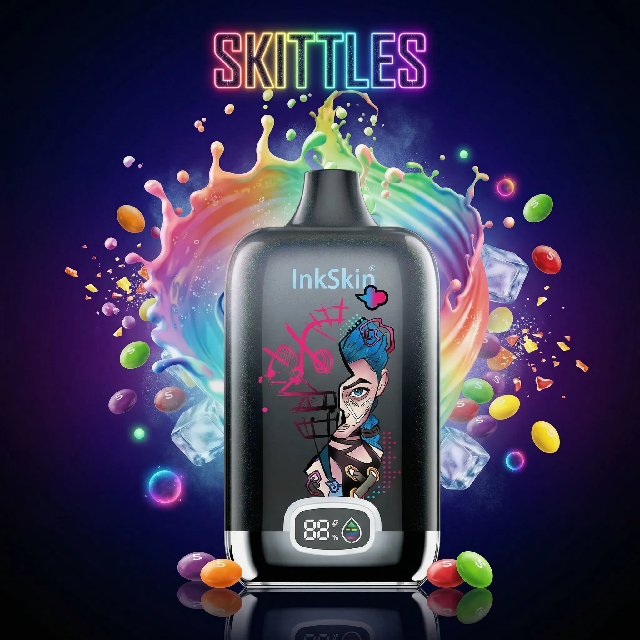 Jinx Doodle - ⭐InkSkin Digital Box 12000 Puffs - 10+ Flavour Choices ???