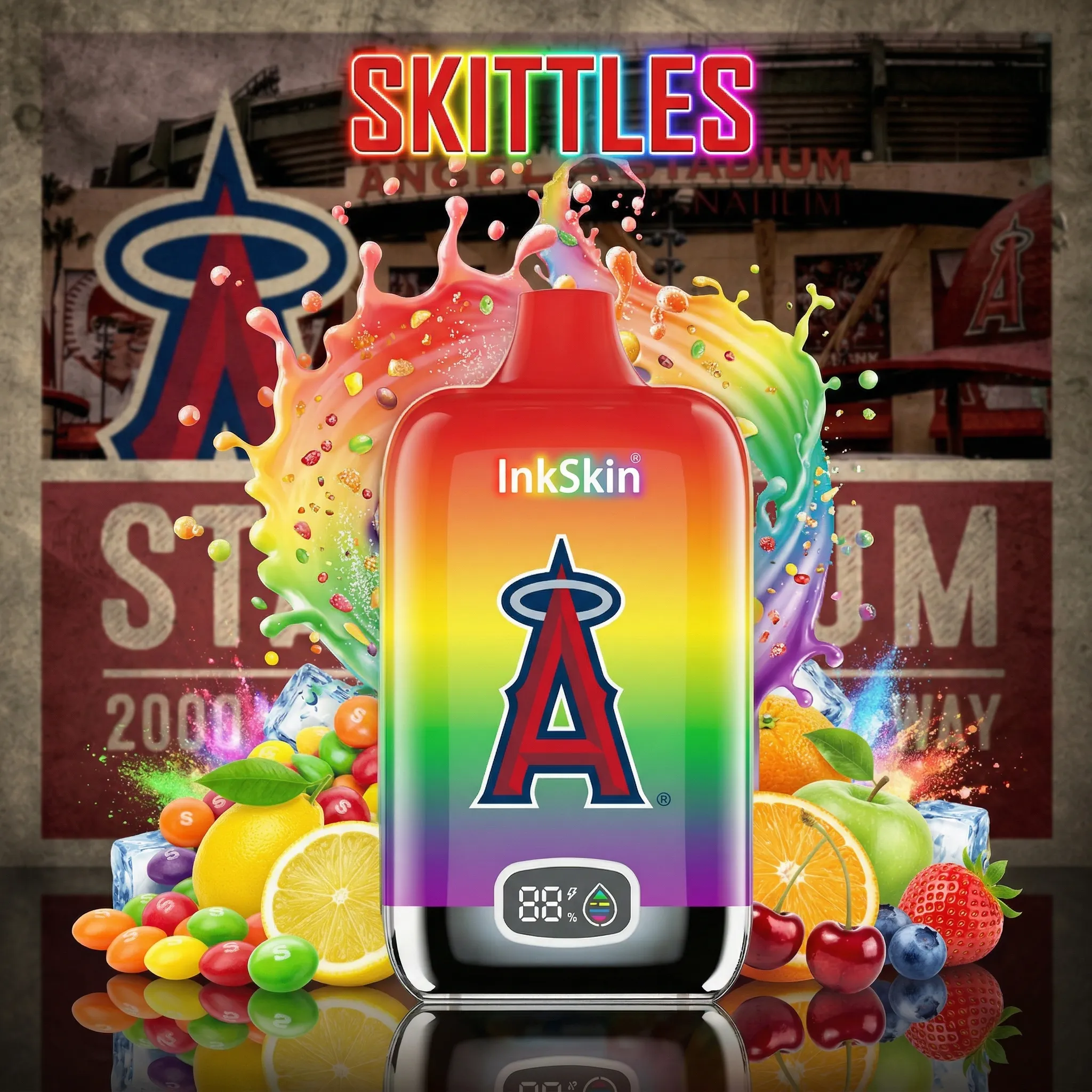 Los Angeles Angels - ⭐InkSkin Digital Box 12000 Puffs - 10+ Flavour Choices ???
