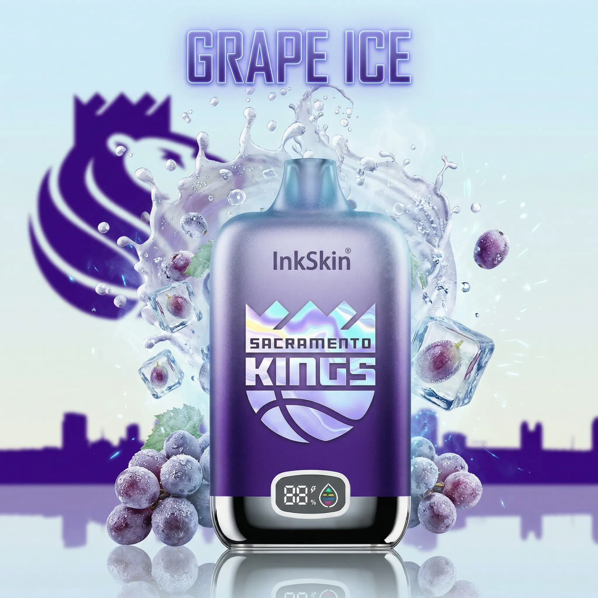 Kings - ⭐InkSkin Digital Box 12000 Puffs - 10+ Flavour Choices ??? Kings - ⭐InkSkin Digital Box 12000 Puffs - 10+ Flavour Choices ???