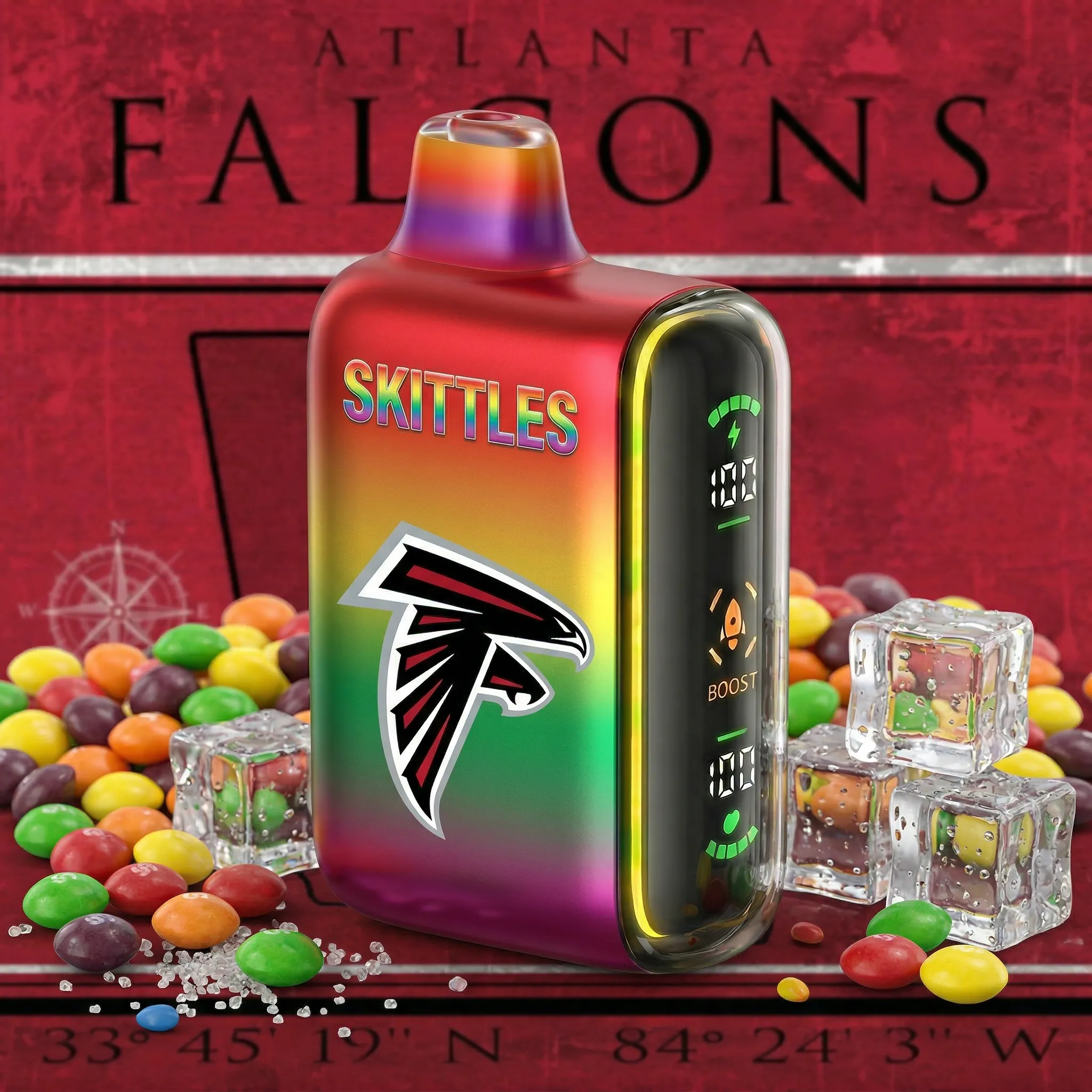 Atlanta Falcons - ?InkSkin Pulse 15000 Puffs new - 10+ Flavour Choices ???