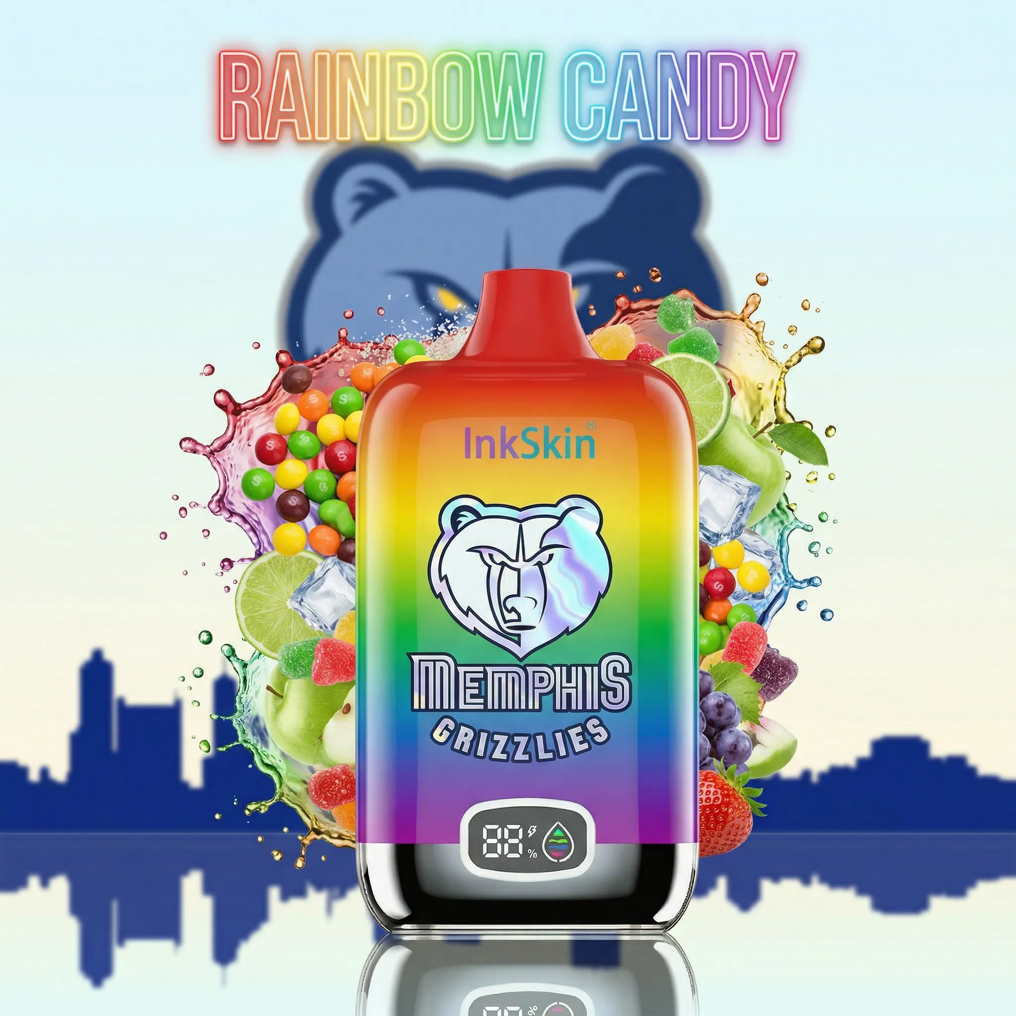 Grizzlies - ⭐InkSkin Digital Box 12000 Puffs - 10+ Flavour Choices ??? Grizzlies - ⭐InkSkin Digital Box 12000 Puffs - 10+ Flavour Choices ???