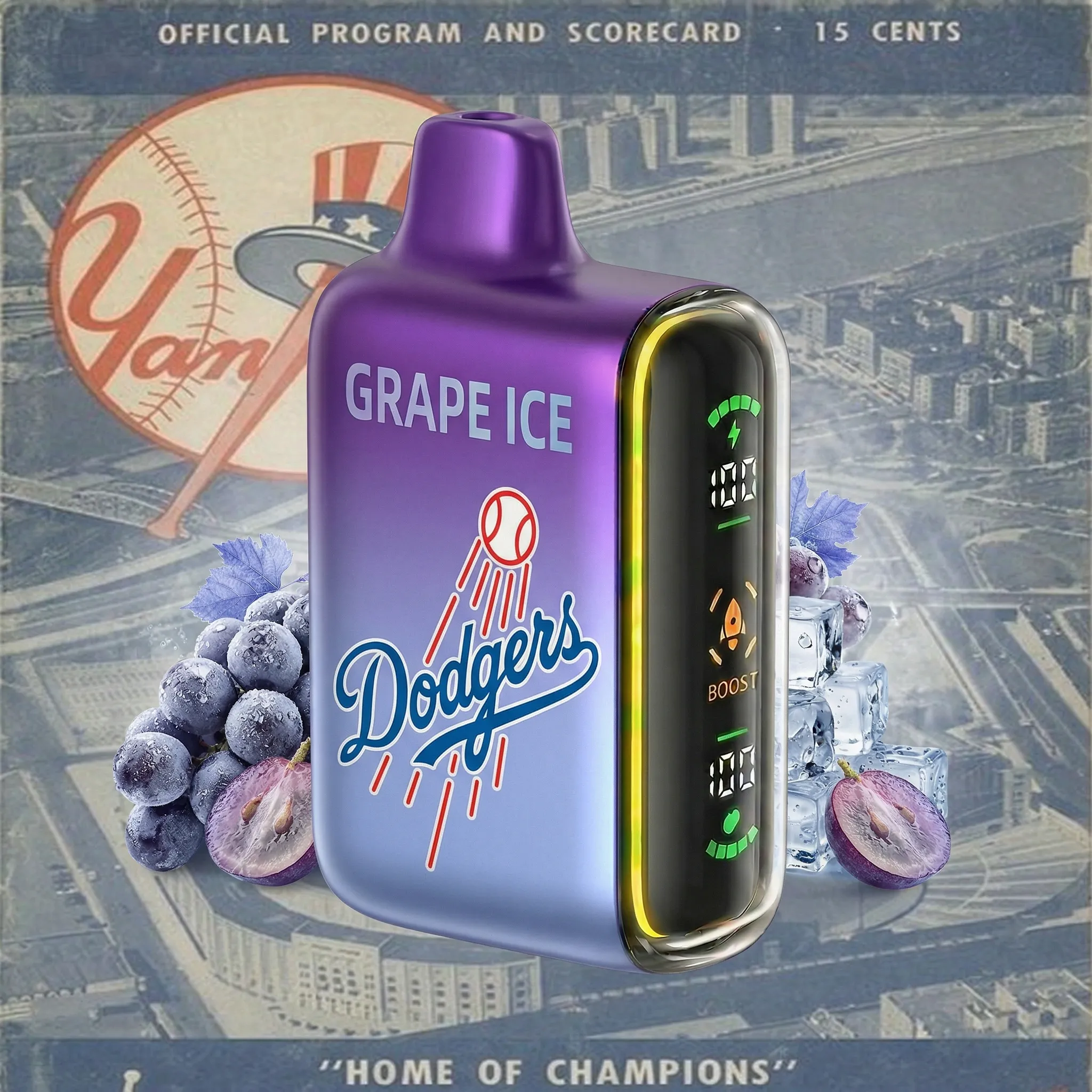 Los Angeles Dodgers - ?InkSkin Pulse 15000 Puffs new - 10+ Flavour Choices ???