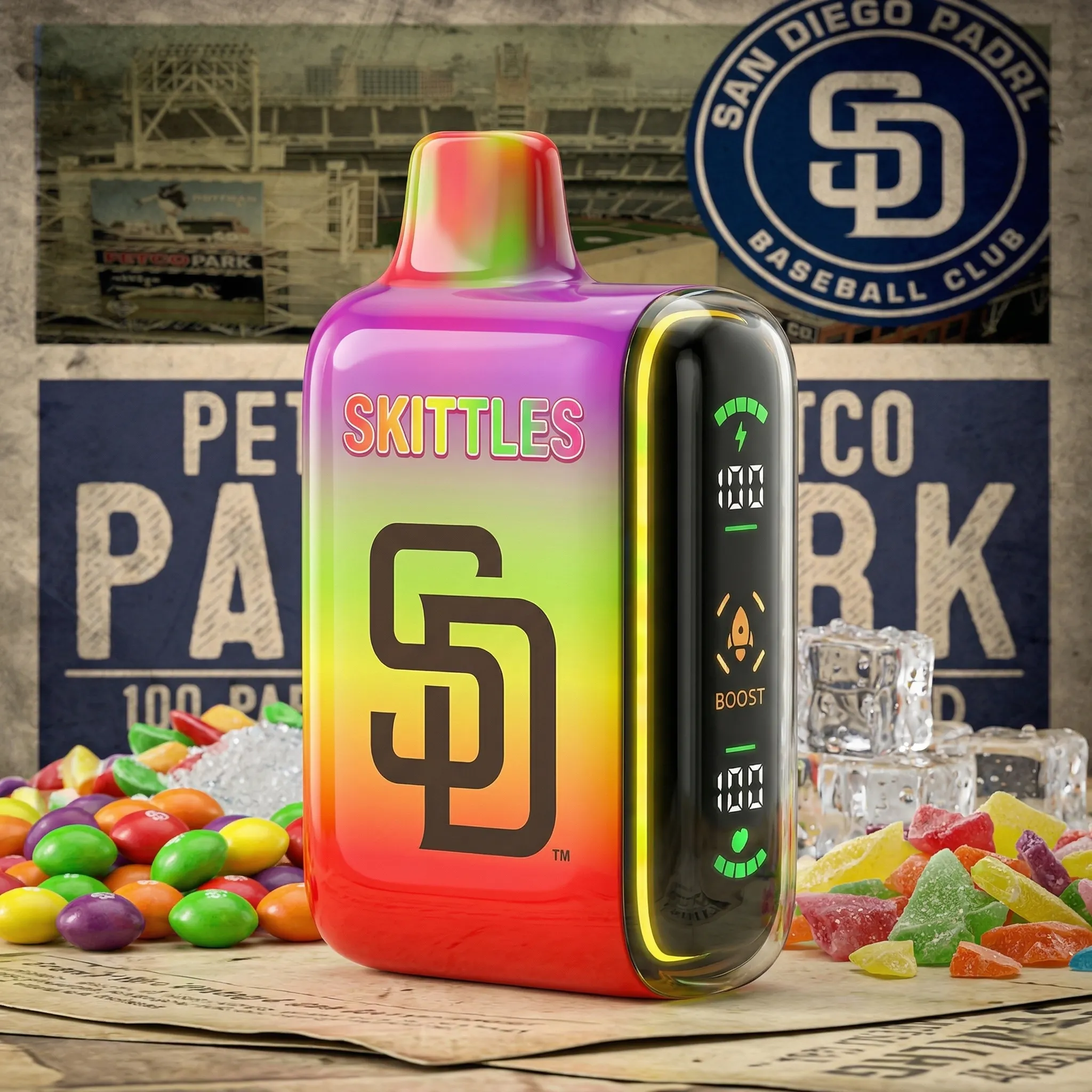 San Diego Padres - ?InkSkin Pulse 15000 Puffs new - 10+ Flavour Choices ???