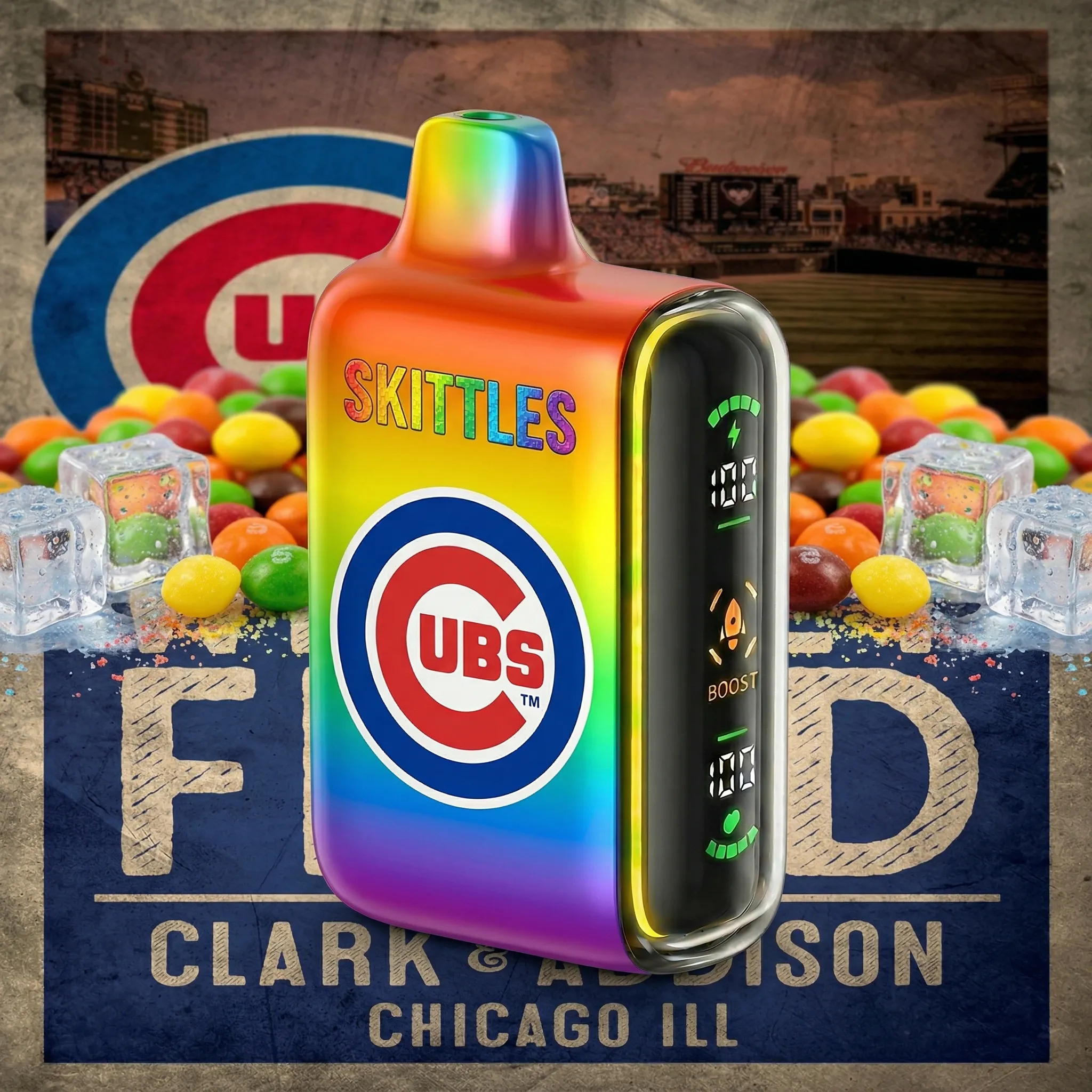 Chicago Cubs - ?InkSkin Pulse 15000 Puffs new - 10+ Flavour Choices ???
