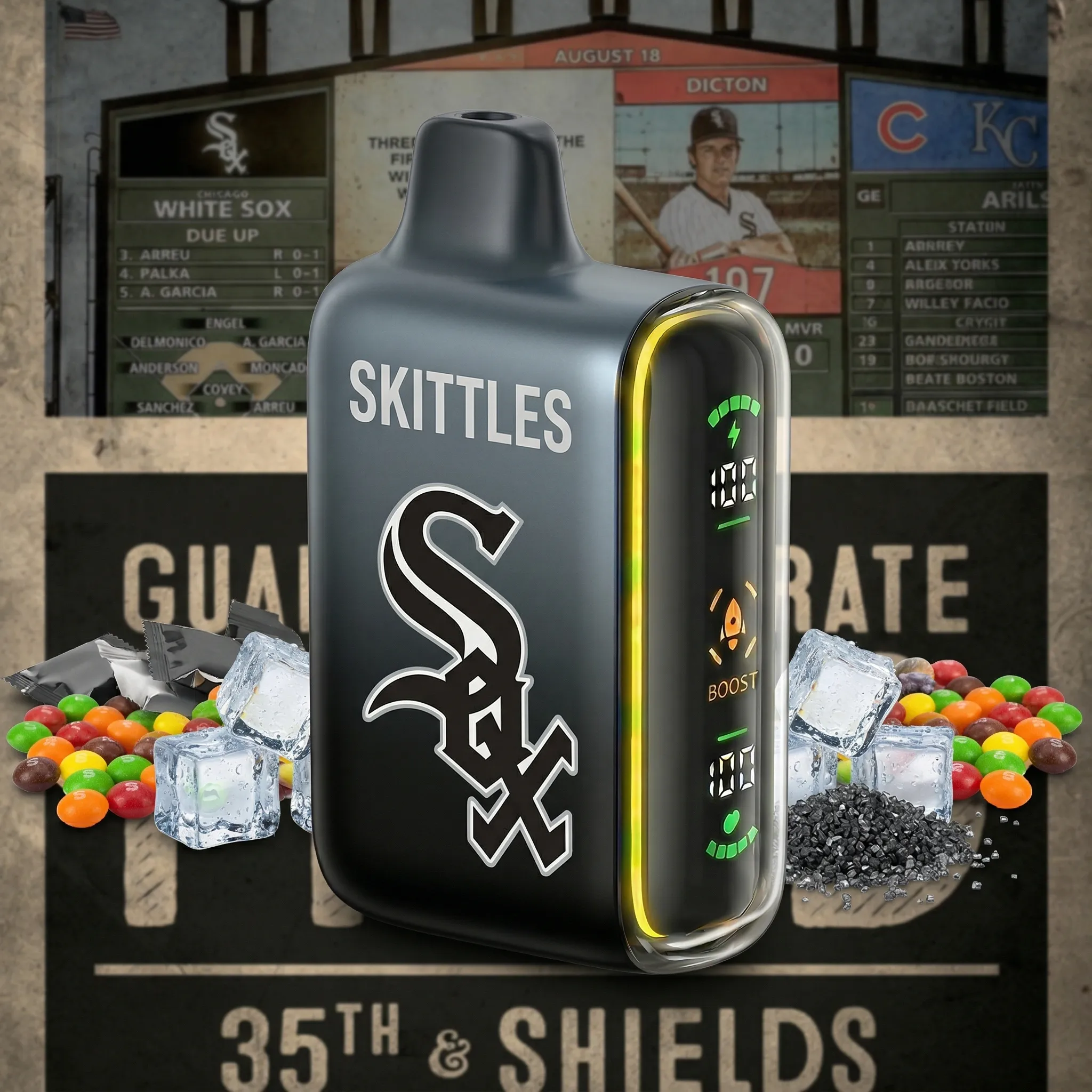 Chicago White Sox - ?InkSkin Pulse 15000 Puffs new - 10+ Flavour Choices ???