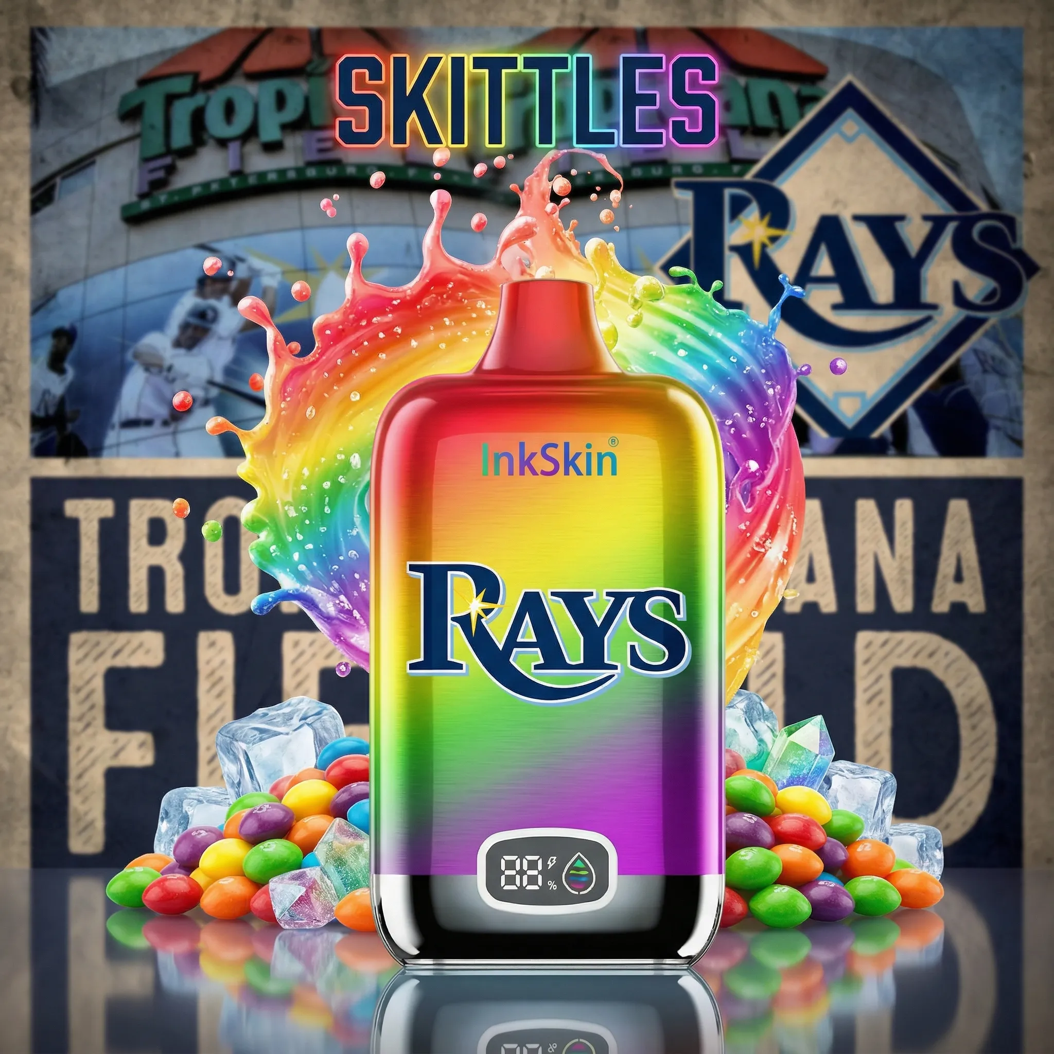 Tampa Bay Rays - ⭐InkSkin Digital Box 12000 Puffs - 10+ Flavour Choices ???