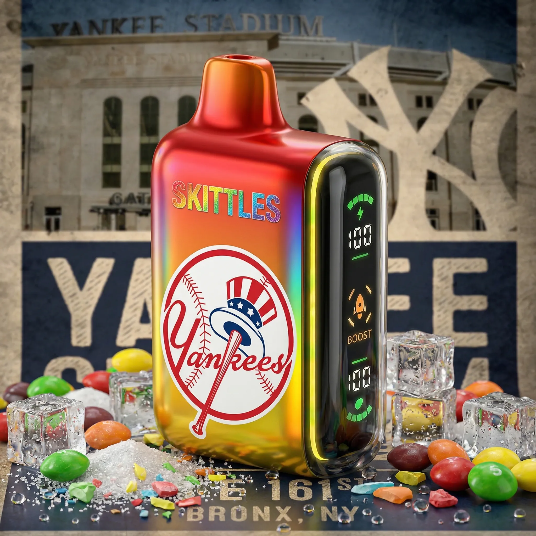 New York Yankees - ?InkSkin Pulse 15000 Puffs new - 10+ Flavour Choices ???