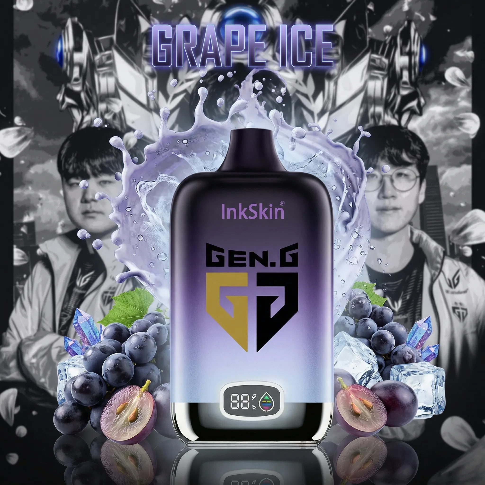 Gen.G team - ⭐InkSkin Digital Box 12000 Puffs - 10+ Flavour Choices ???