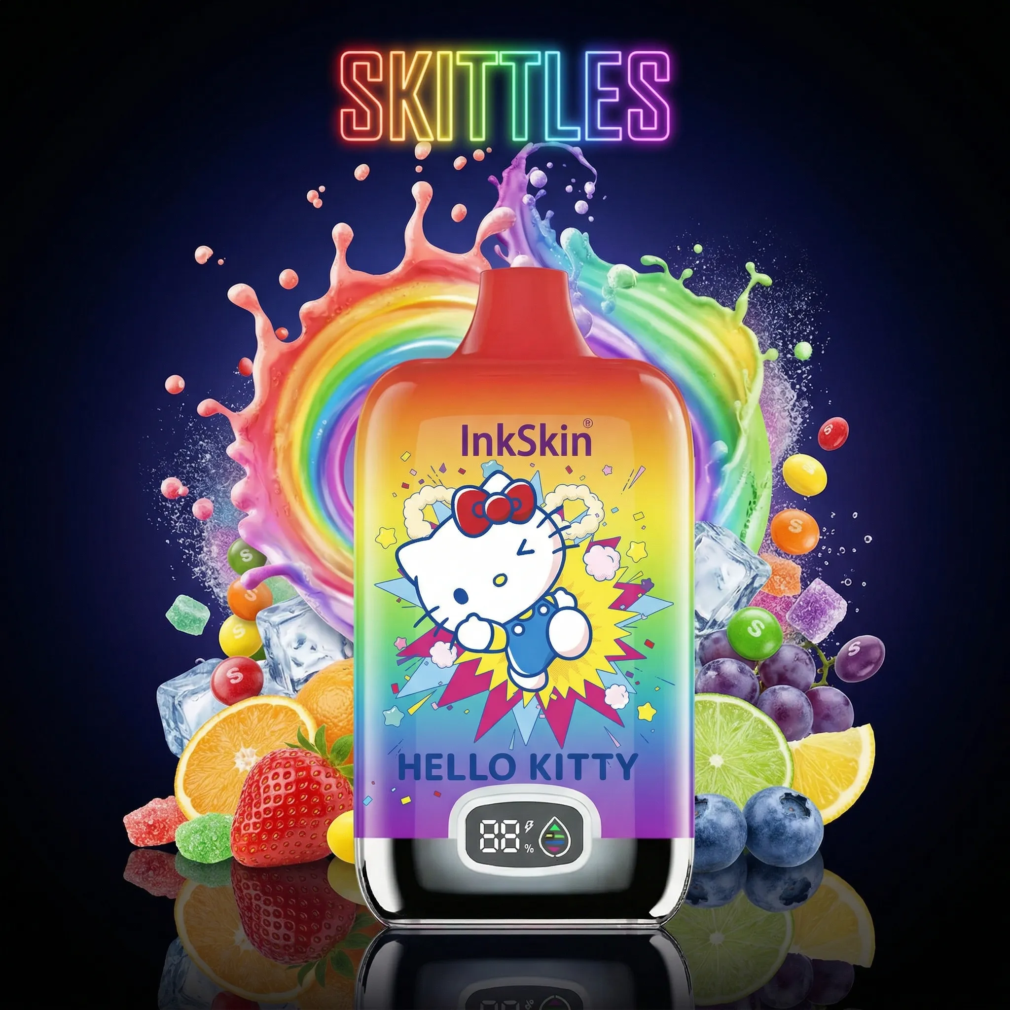 hello Kitty - ⭐InkSkin Digital Box 12000 Puffs - 10+ Flavour Choices ??? hello Kitty - ⭐InkSkin Digital Box 12000 Puffs - 10+ Flavour Choices ???