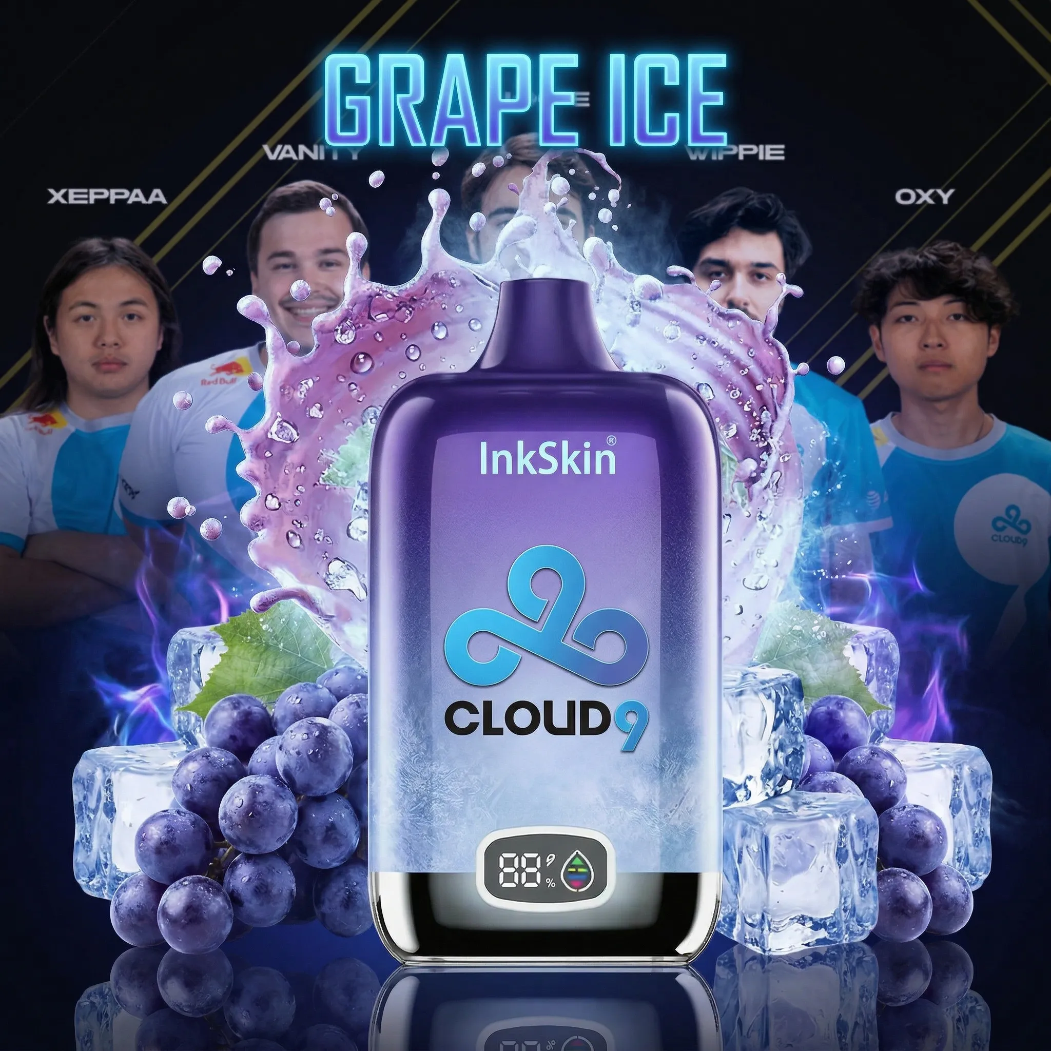 C9 team - ⭐InkSkin Digital Box 12000 Puffs - 10+ Flavour Choices ???