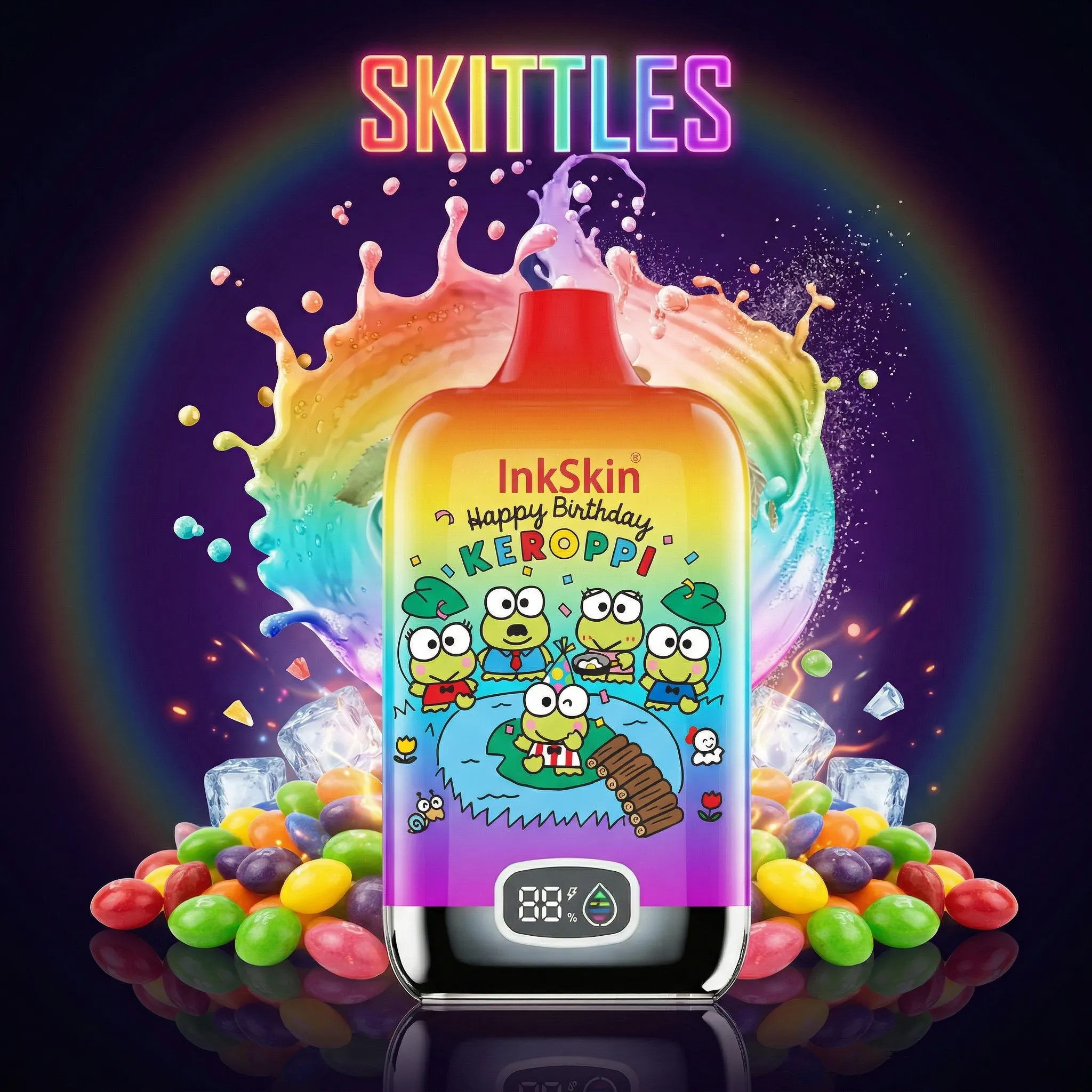 Keroppi - ⭐InkSkin Digital Box 12000 Puffs - 10+ Flavour Choices ???