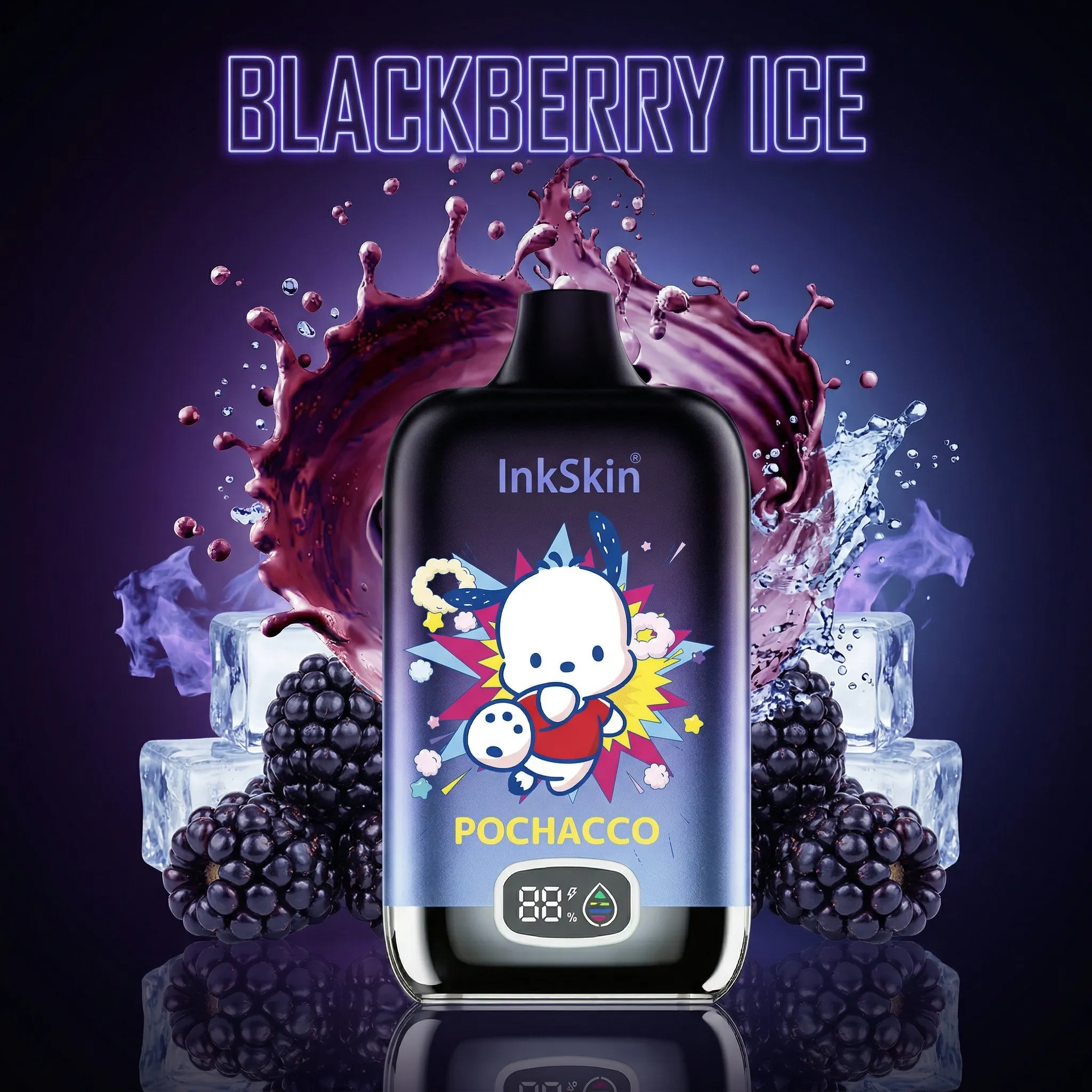 Pochacco - ⭐InkSkin Digital Box 12000 Puffs - 10+ Flavour Choices ???