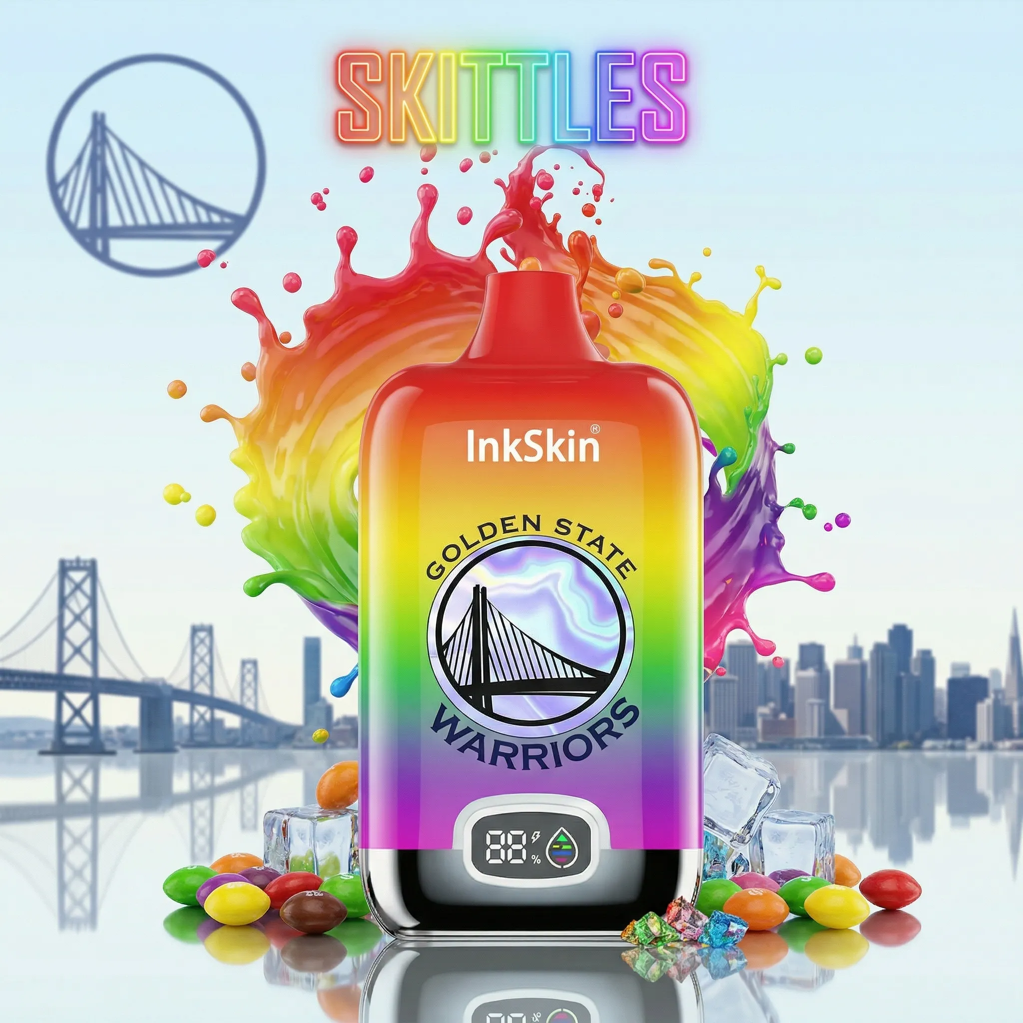 Warriors - ⭐InkSkin Digital Box 12000 Puffs - 10+ Flavour Choices ??? Warriors - ⭐InkSkin Digital Box 12000 Puffs - 10+ Flavour Choices ???