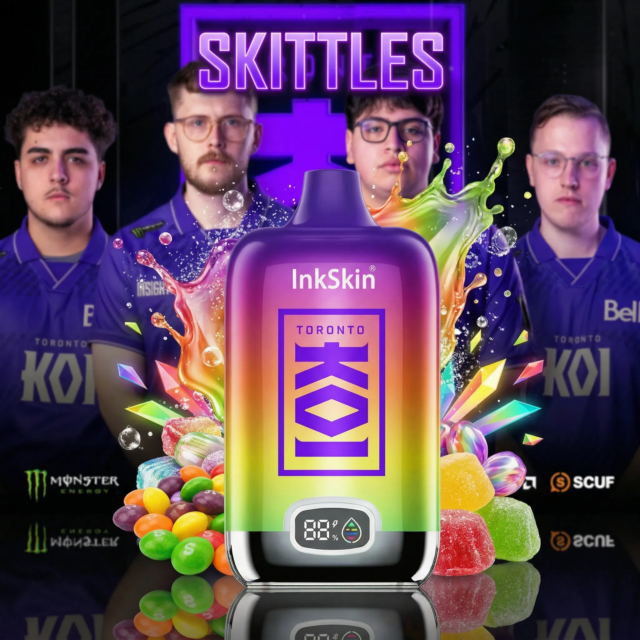 Toronto KOI team - ⭐InkSkin Digital Box 12000 Puffs - 10+ Flavour Choices ???
